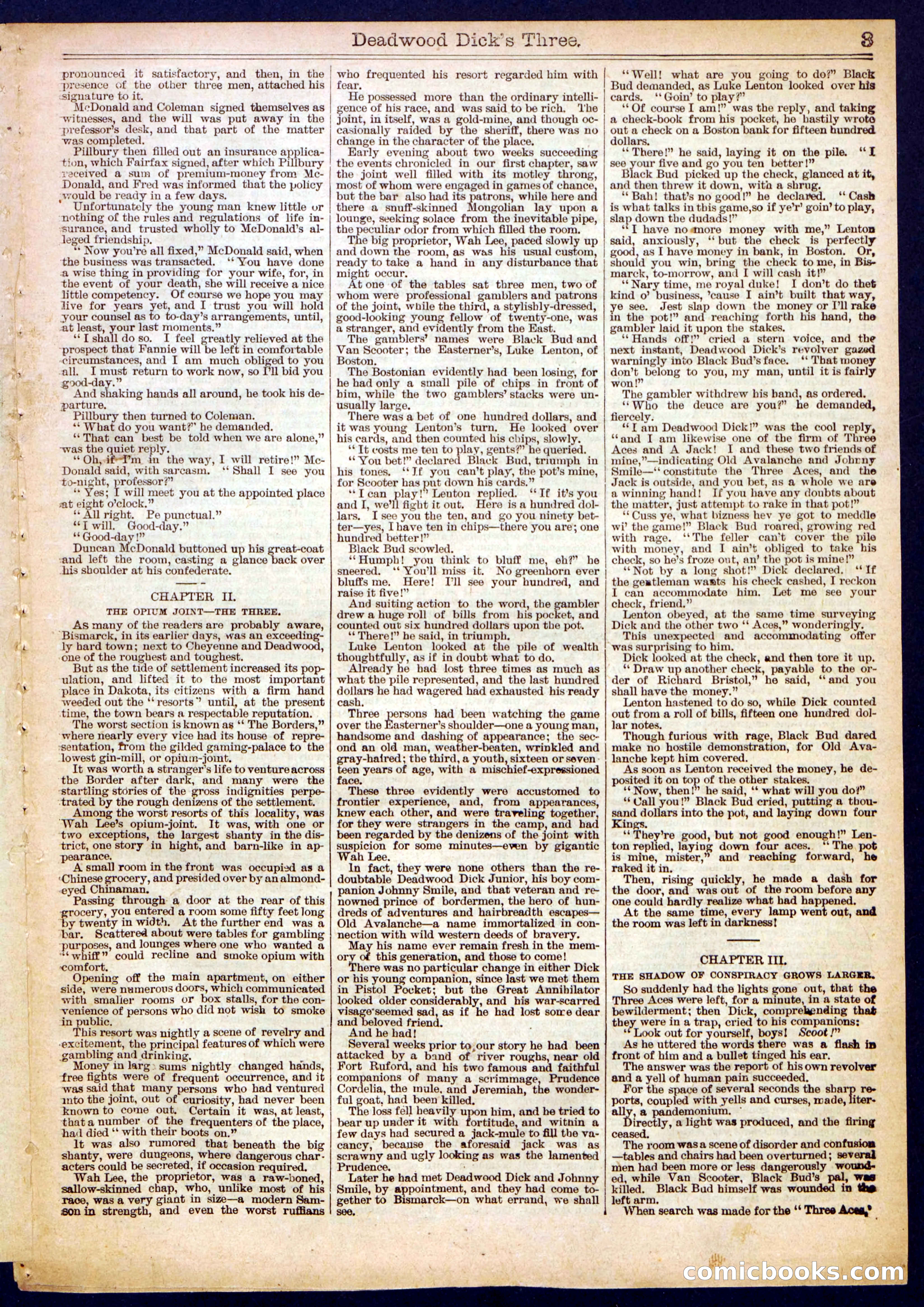 Beadle's Half Dime Library No. 522 — page 3 of 16