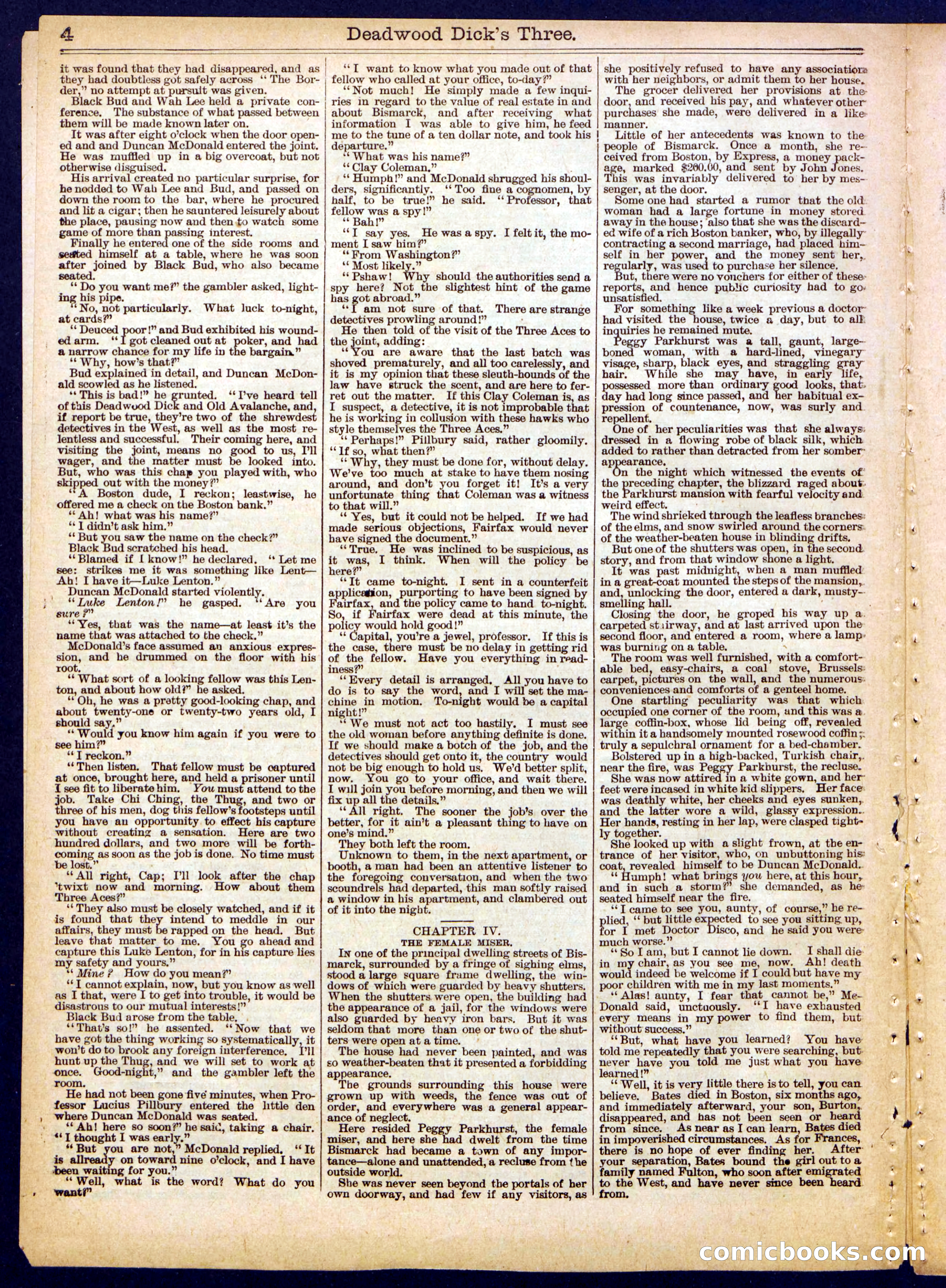 Beadle's Half Dime Library No. 522 — page 4 of 16