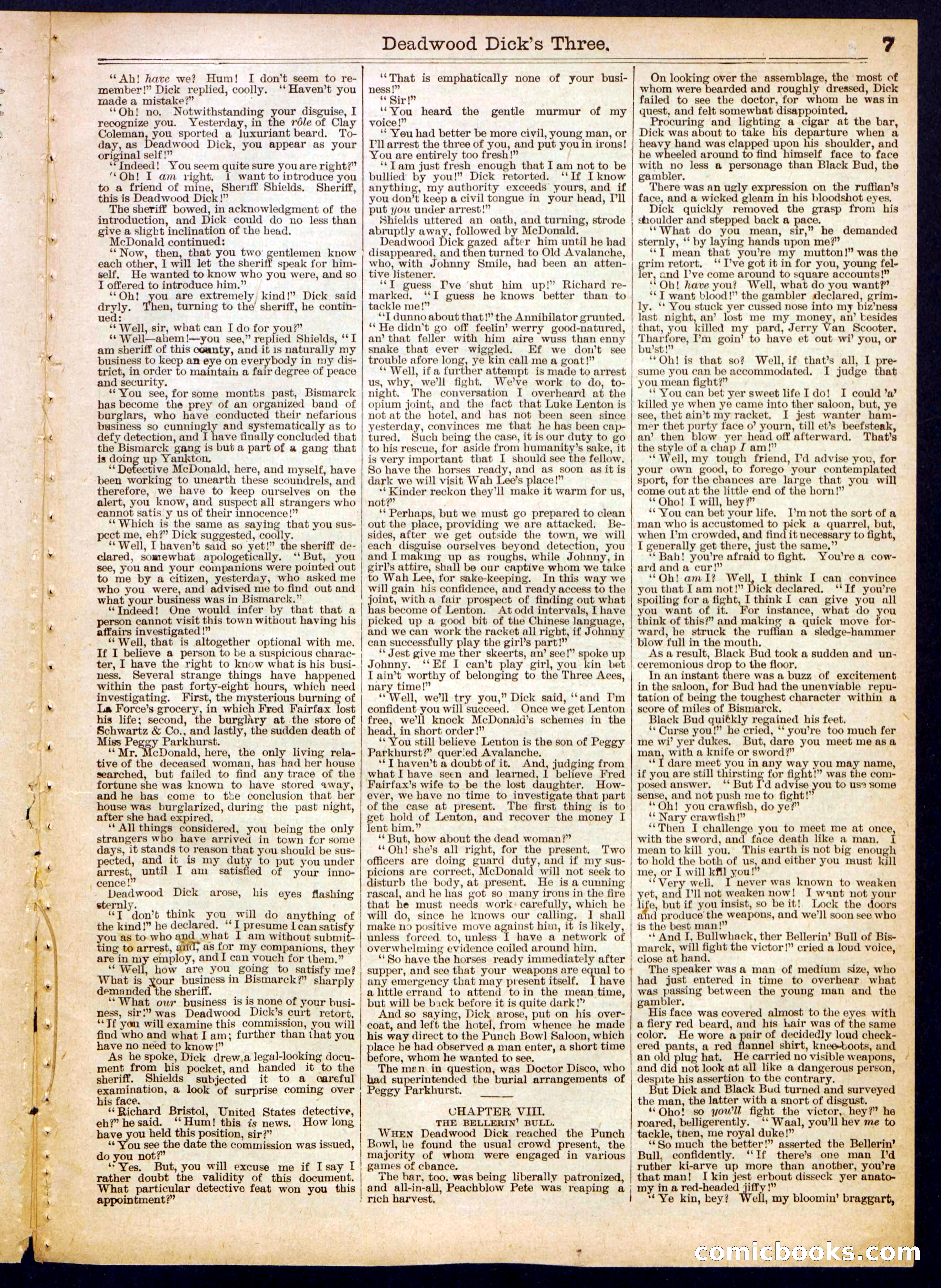 Beadle's Half Dime Library No. 522 — page 7 of 16