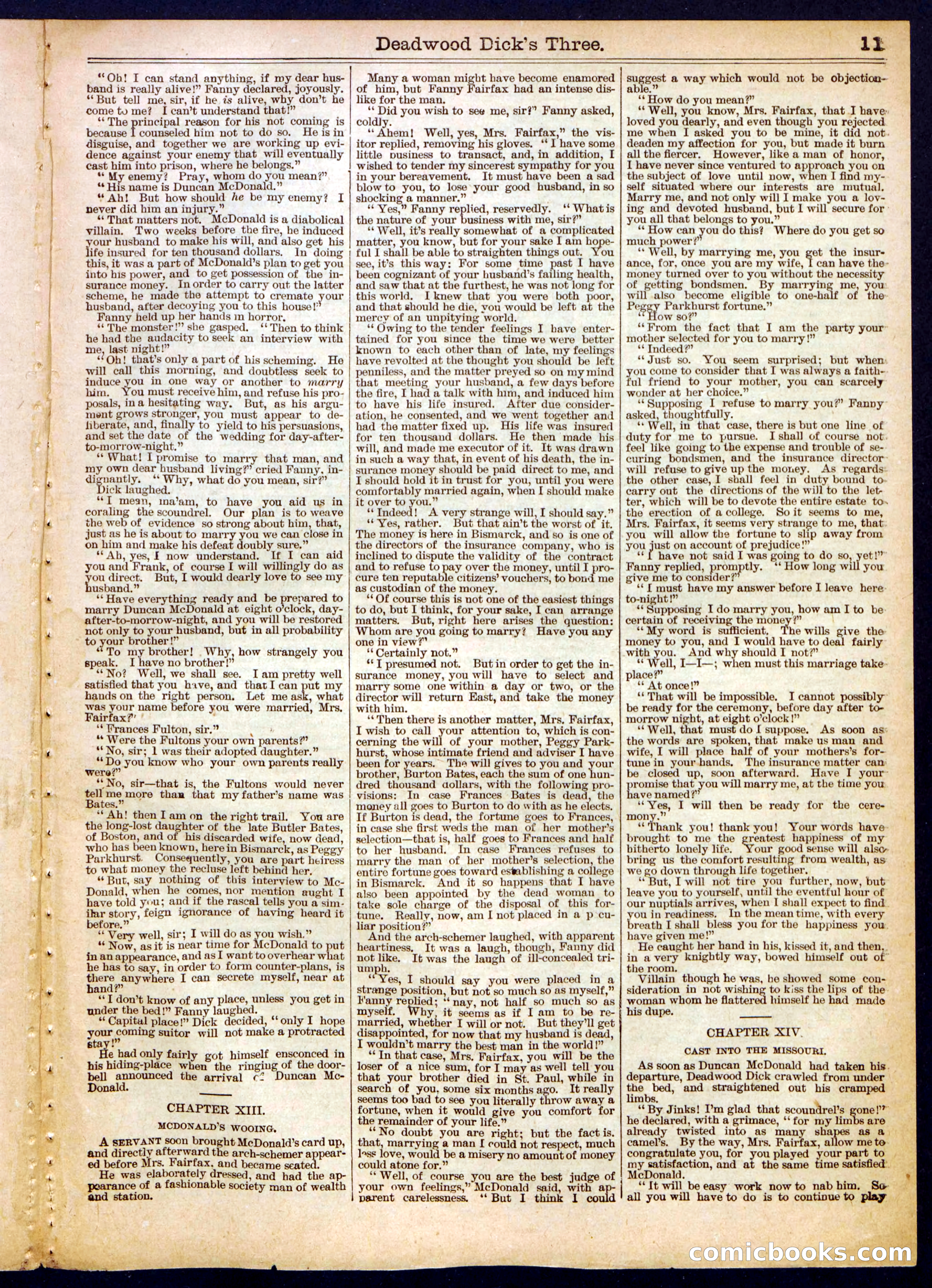 Beadle's Half Dime Library No. 522 — page 11 of 16