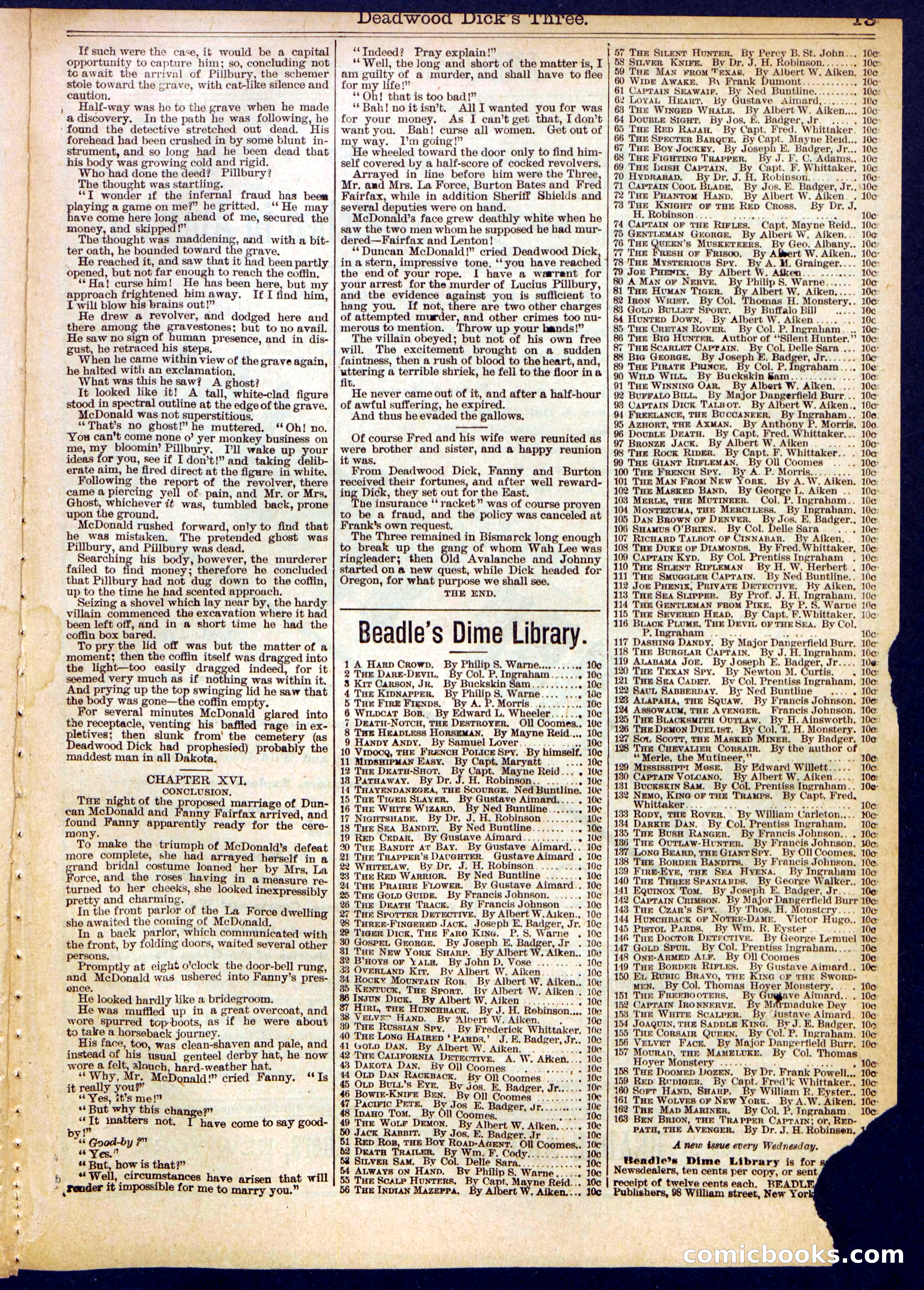 Beadle's Half Dime Library No. 522 — page 13 of 16