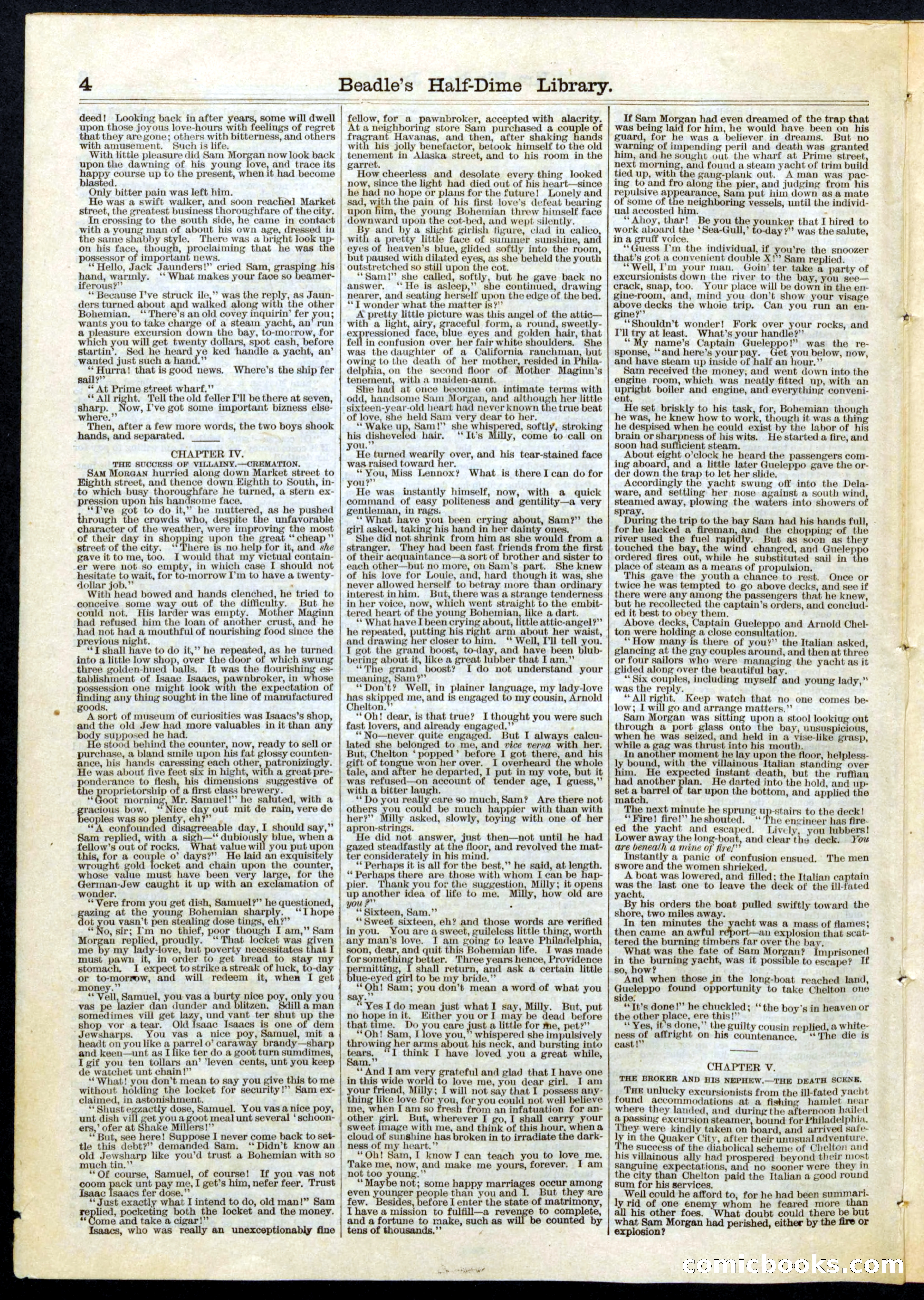 Beadle's Half Dime Library No. 53 — page 4 of 16