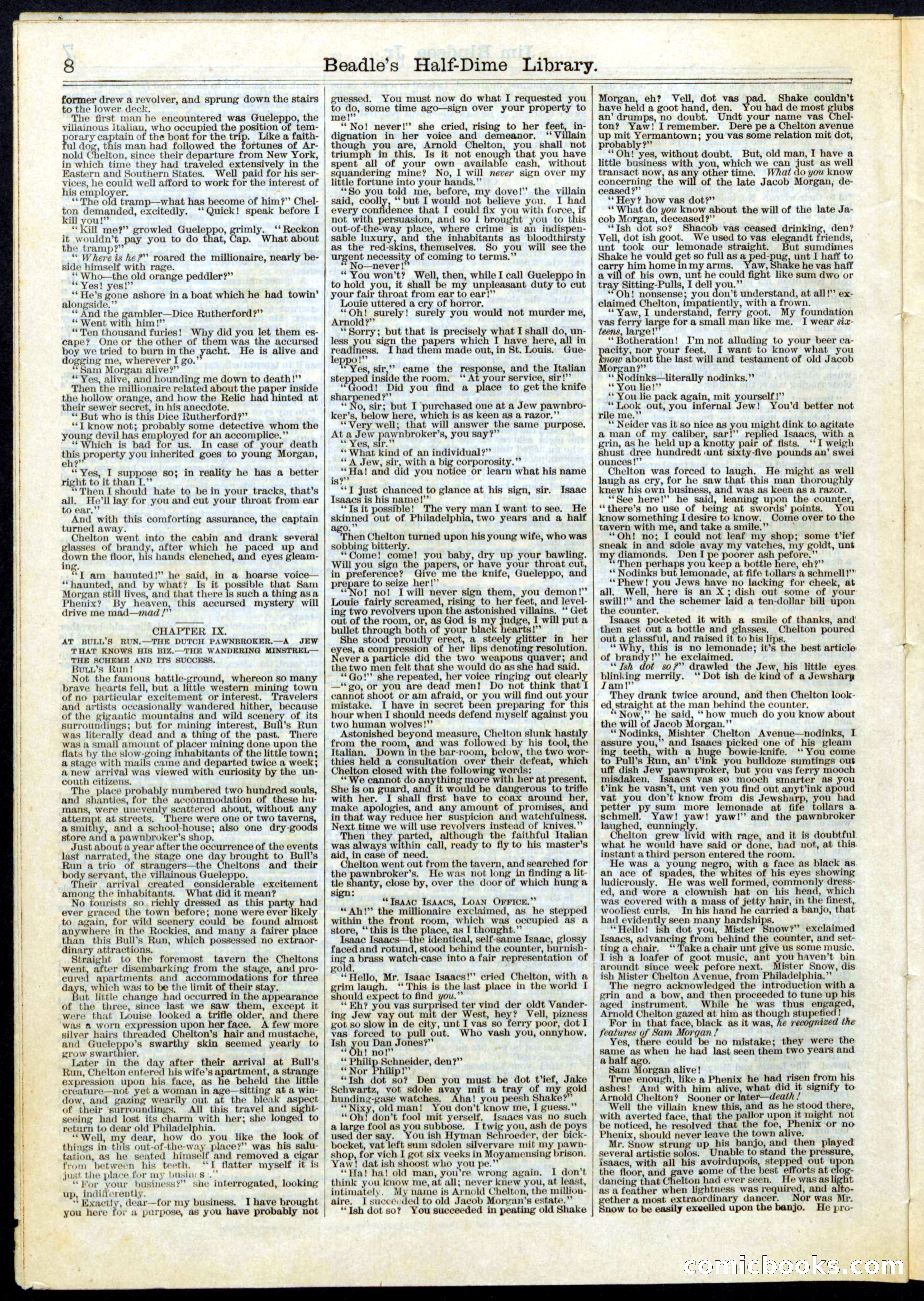 Beadle's Half Dime Library No. 53 — page 8 of 16