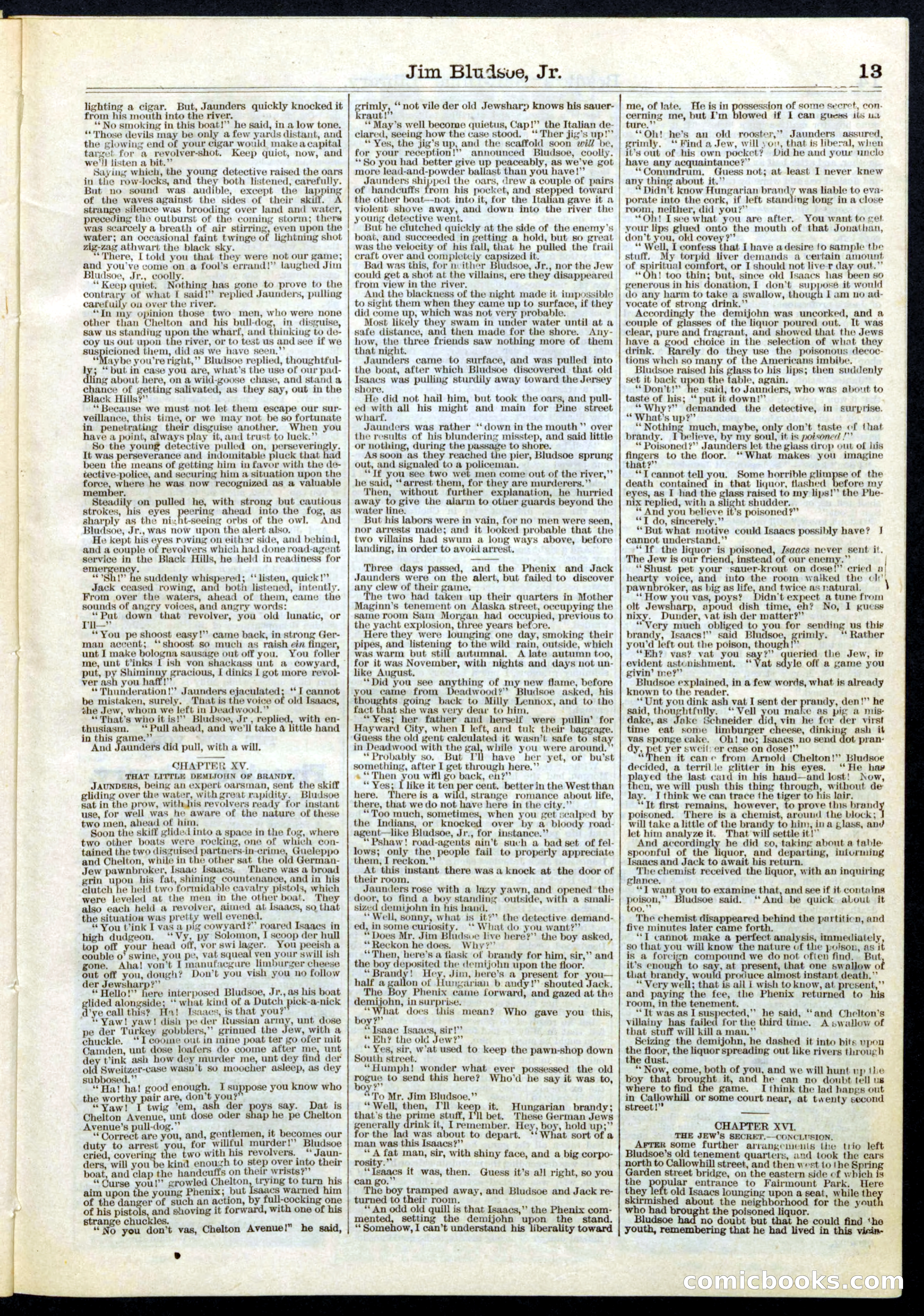 Beadle's Half Dime Library No. 53 — page 13 of 16