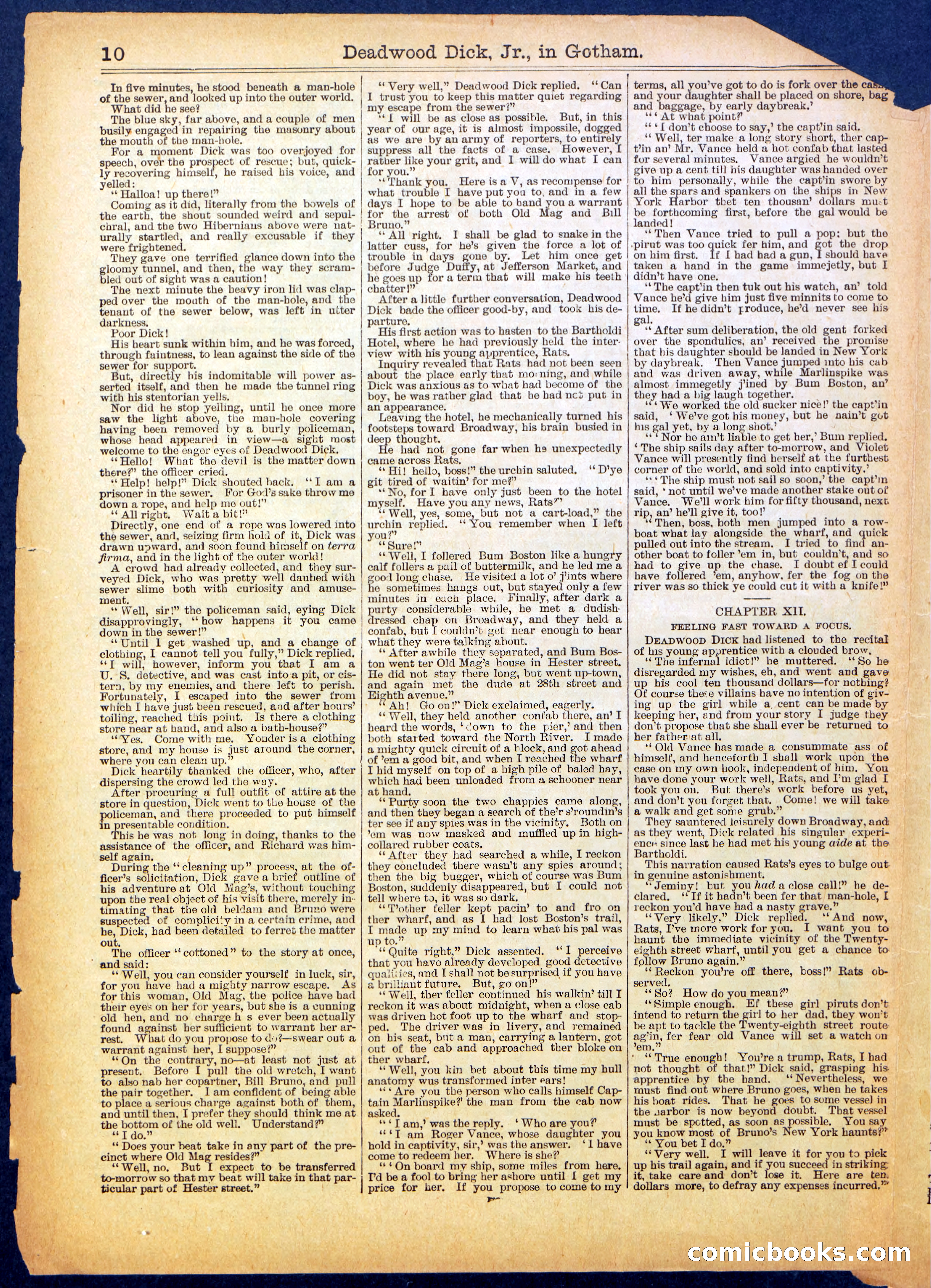 Beadle's Half Dime Library, No. 554 — page 10 of 16