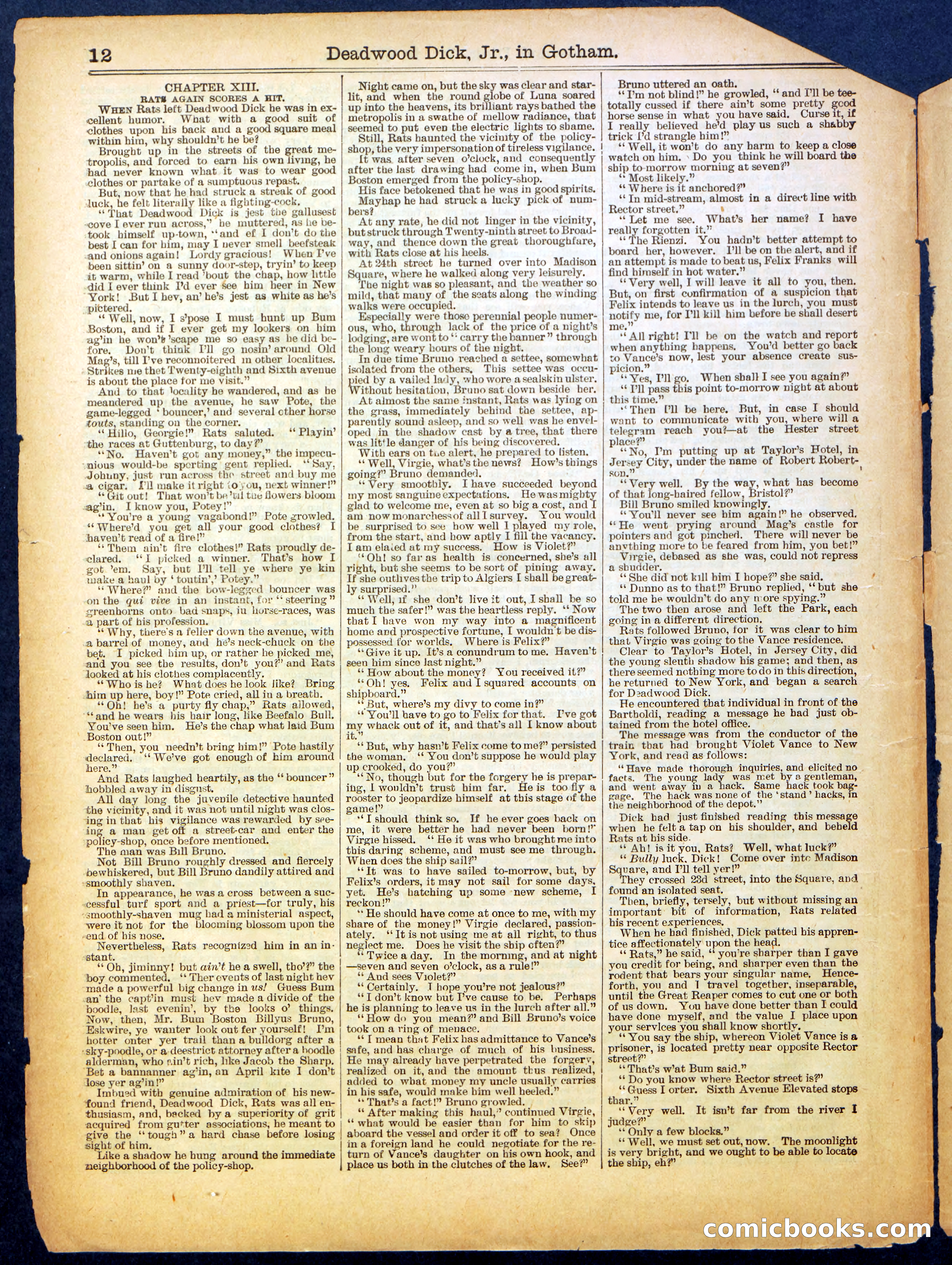Beadle's Half Dime Library, No. 554 — page 12 of 16