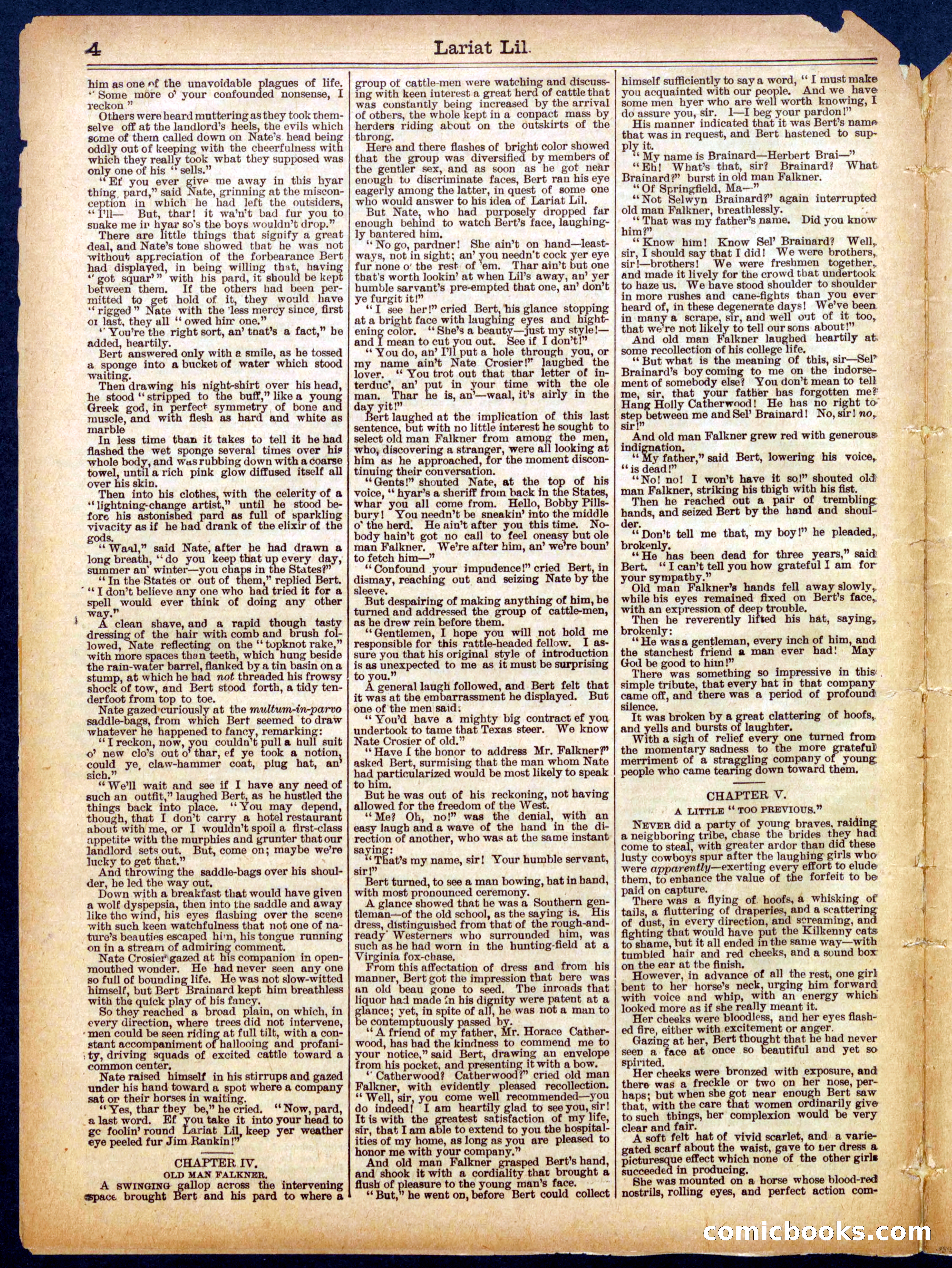 Beadle's Half Dime Library, No. 556 — page 4 of 16