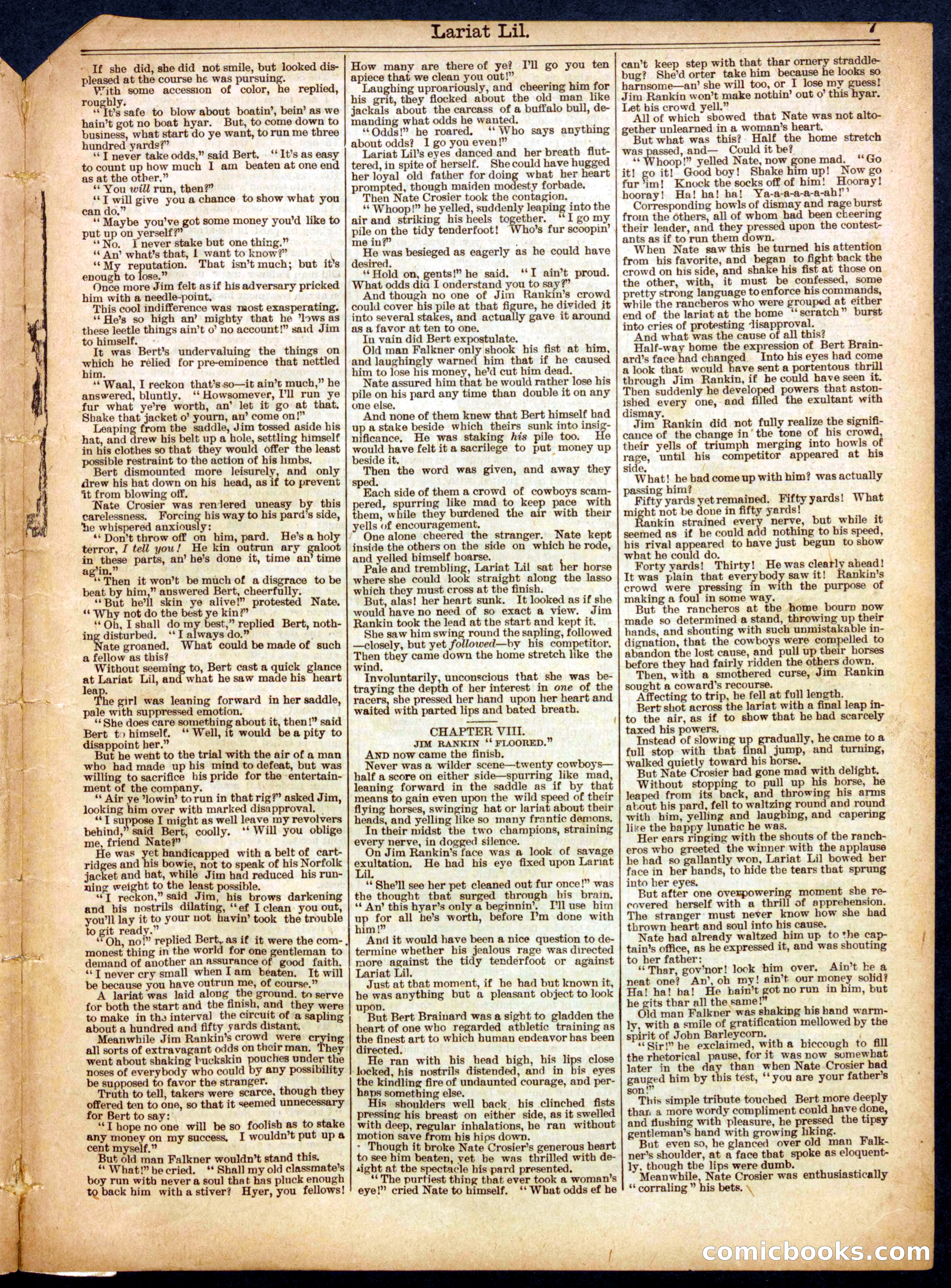 Beadle's Half Dime Library, No. 556 — page 7 of 16