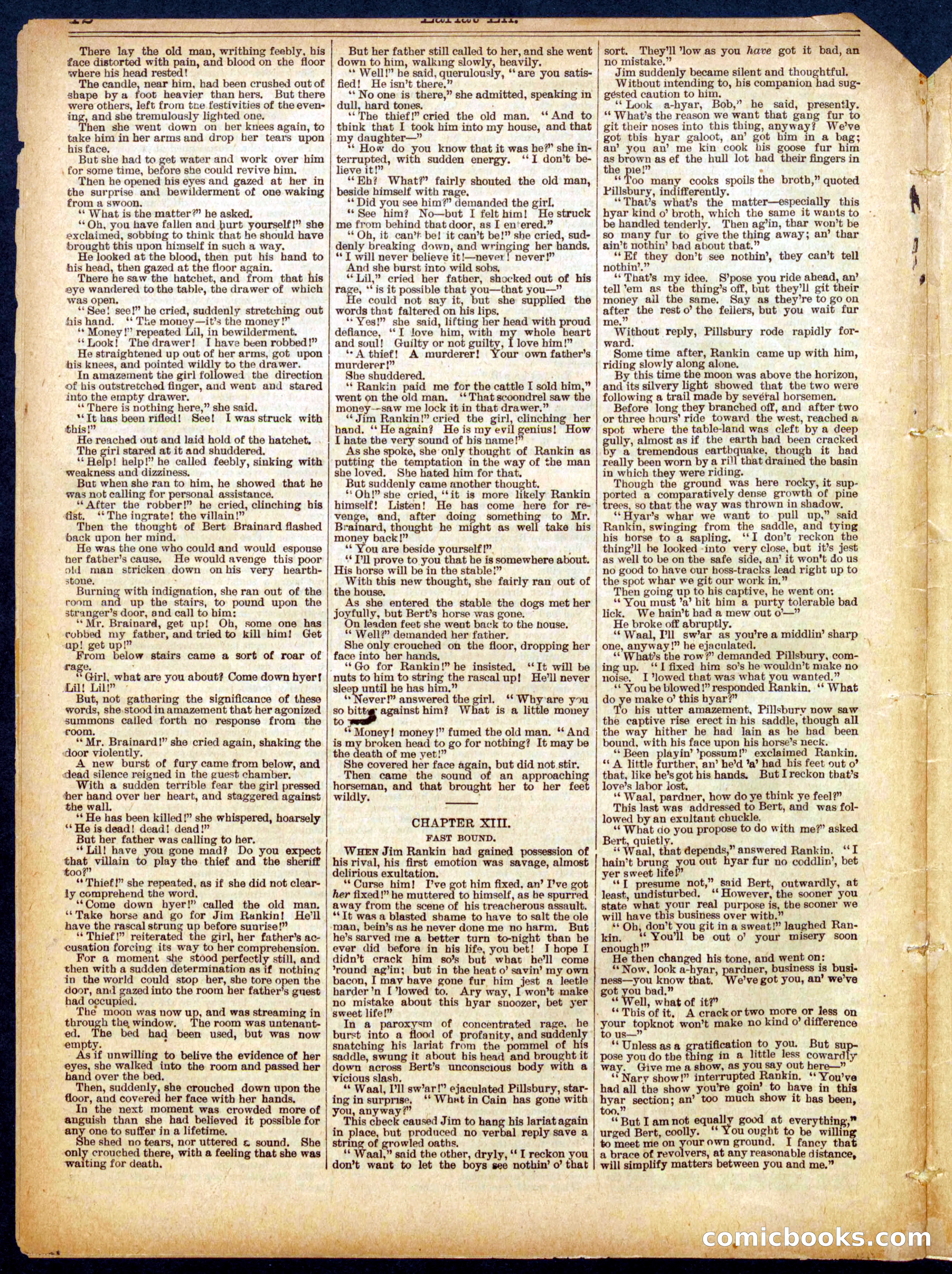 Beadle's Half Dime Library, No. 556 — page 12 of 16