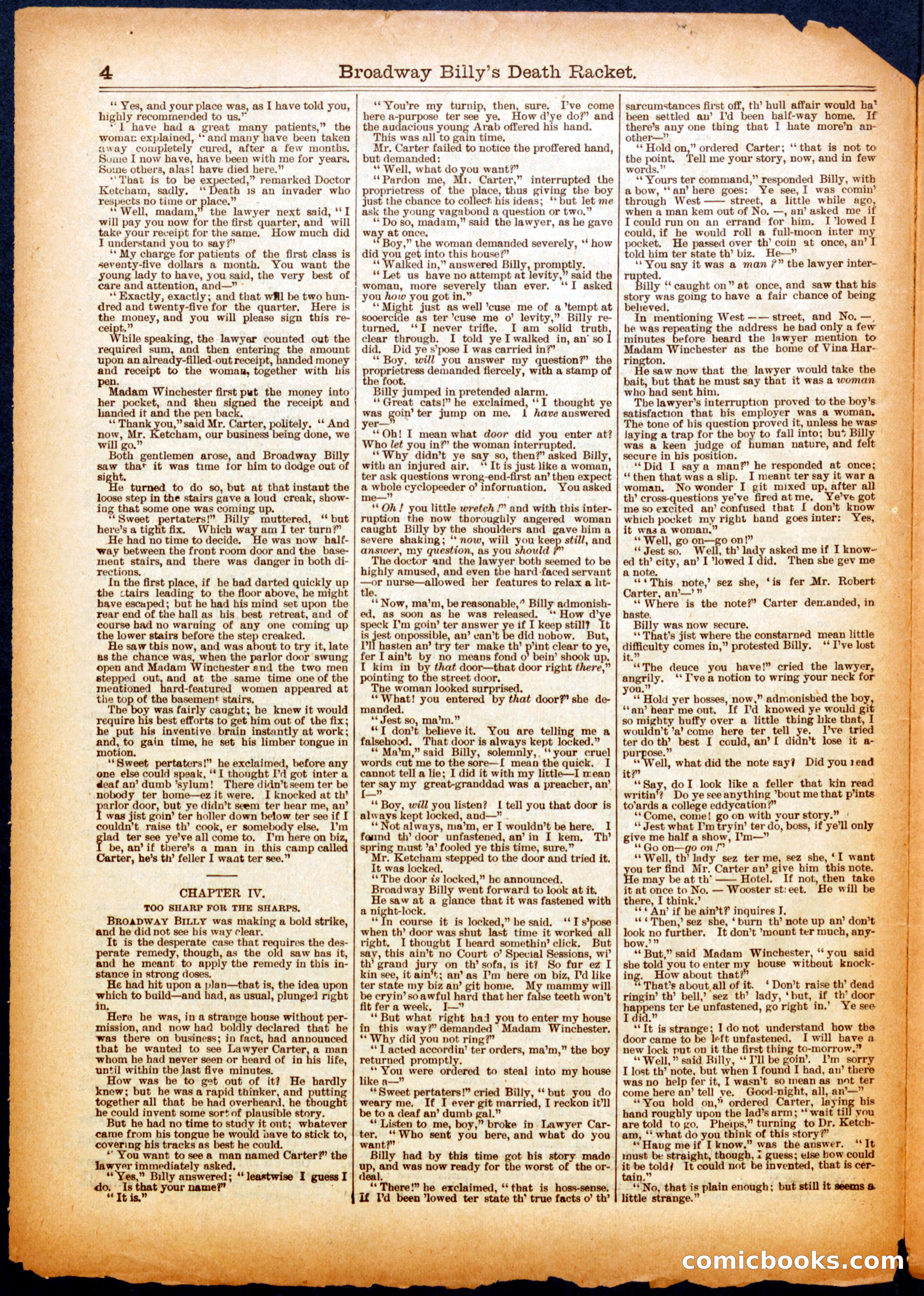 Beadle's Half Dime Library, No. 557 — page 4 of 16