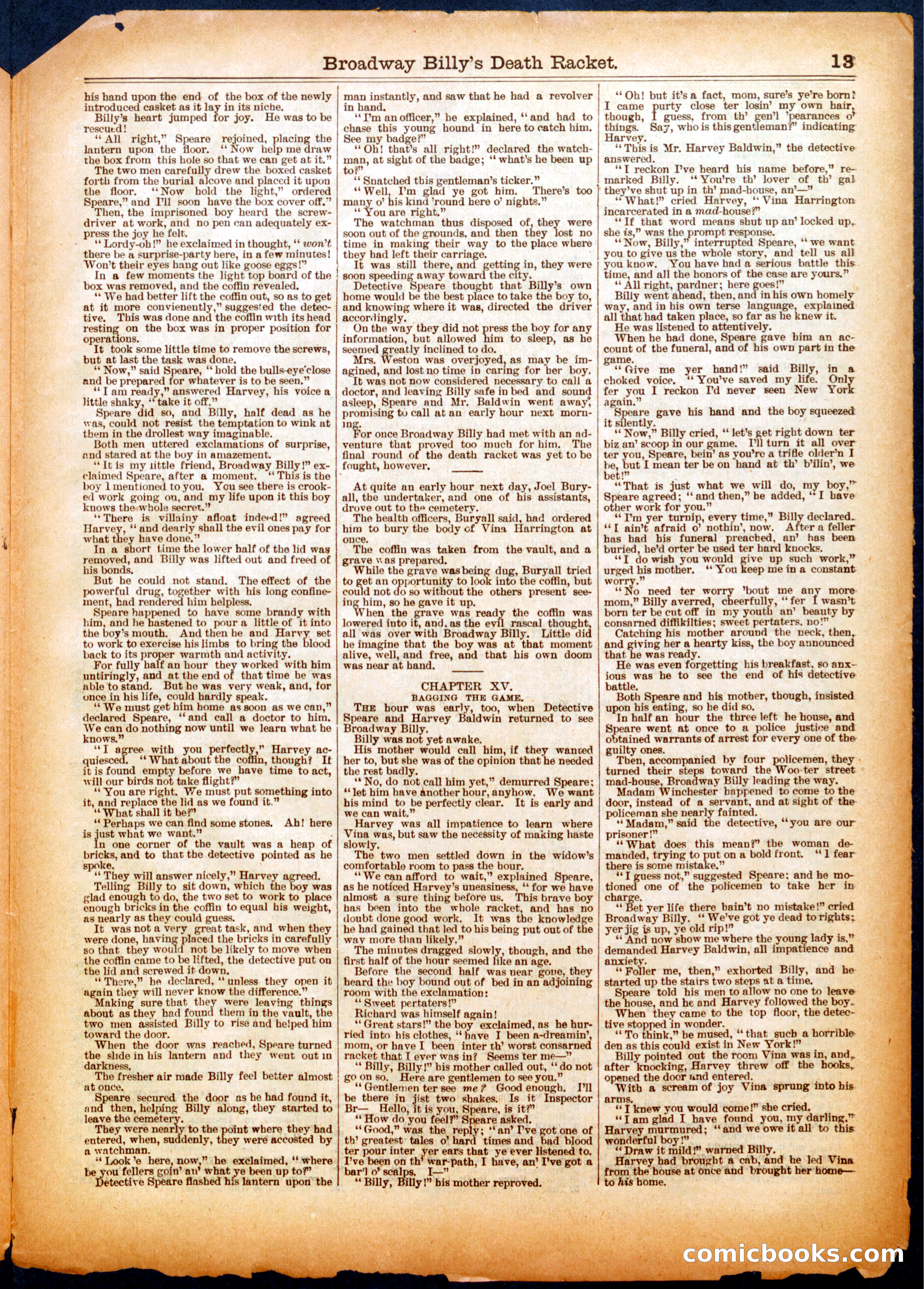 Beadle's Half Dime Library, No. 557 — page 13 of 16