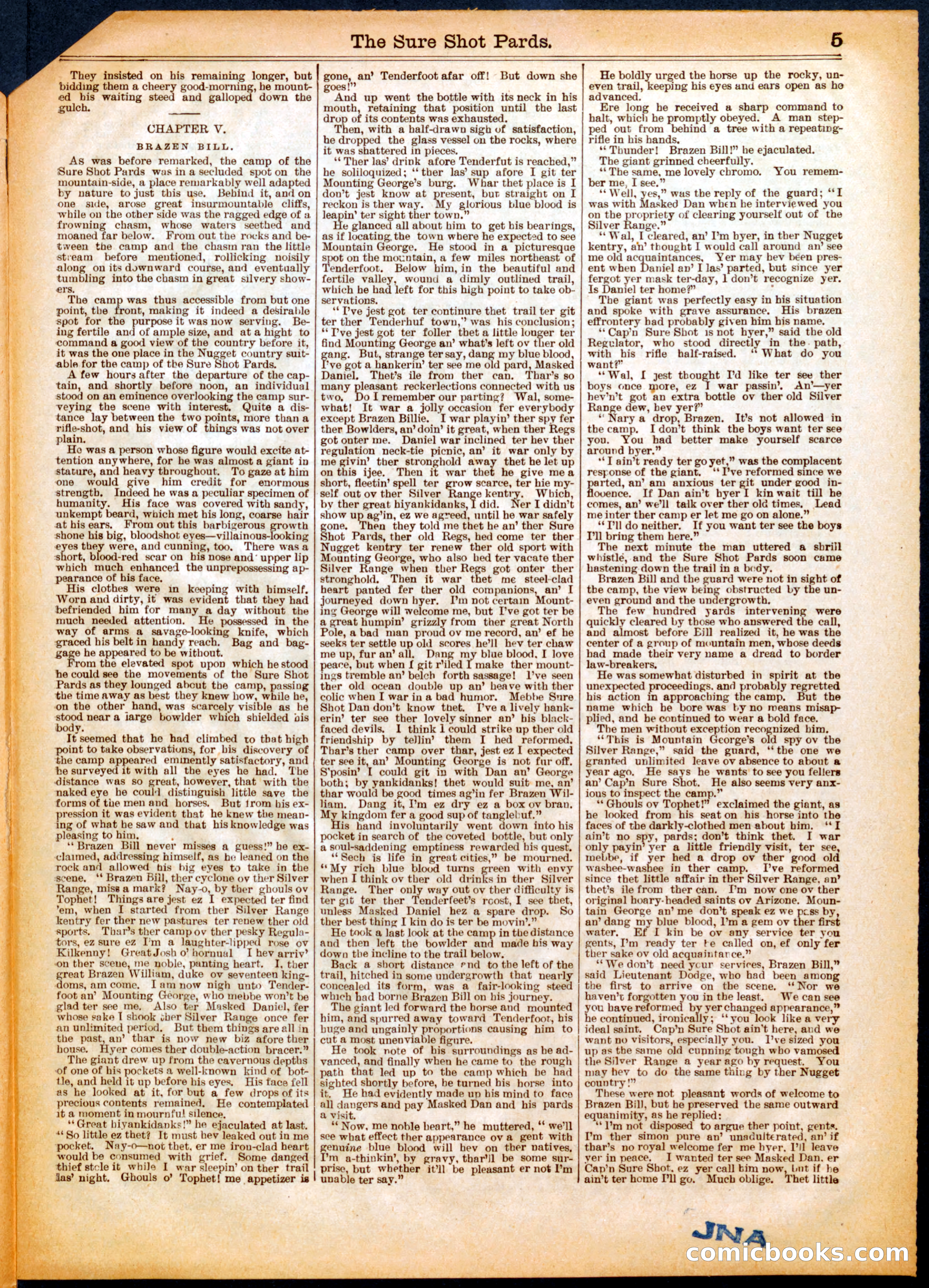 Beadle's Half Dime Library, No. 558 — page 5 of 16