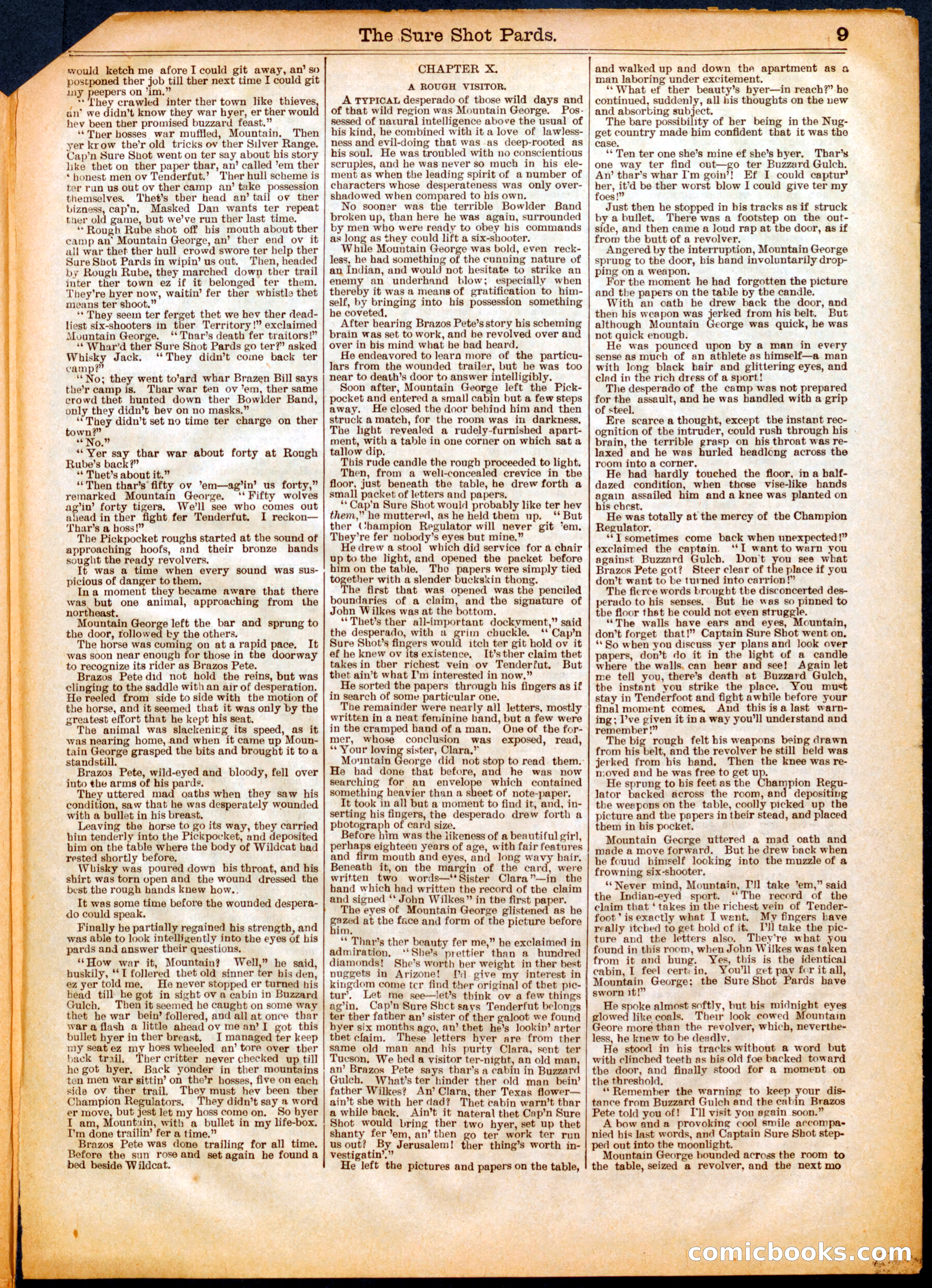 Beadle's Half Dime Library, No. 558 — page 9 of 16