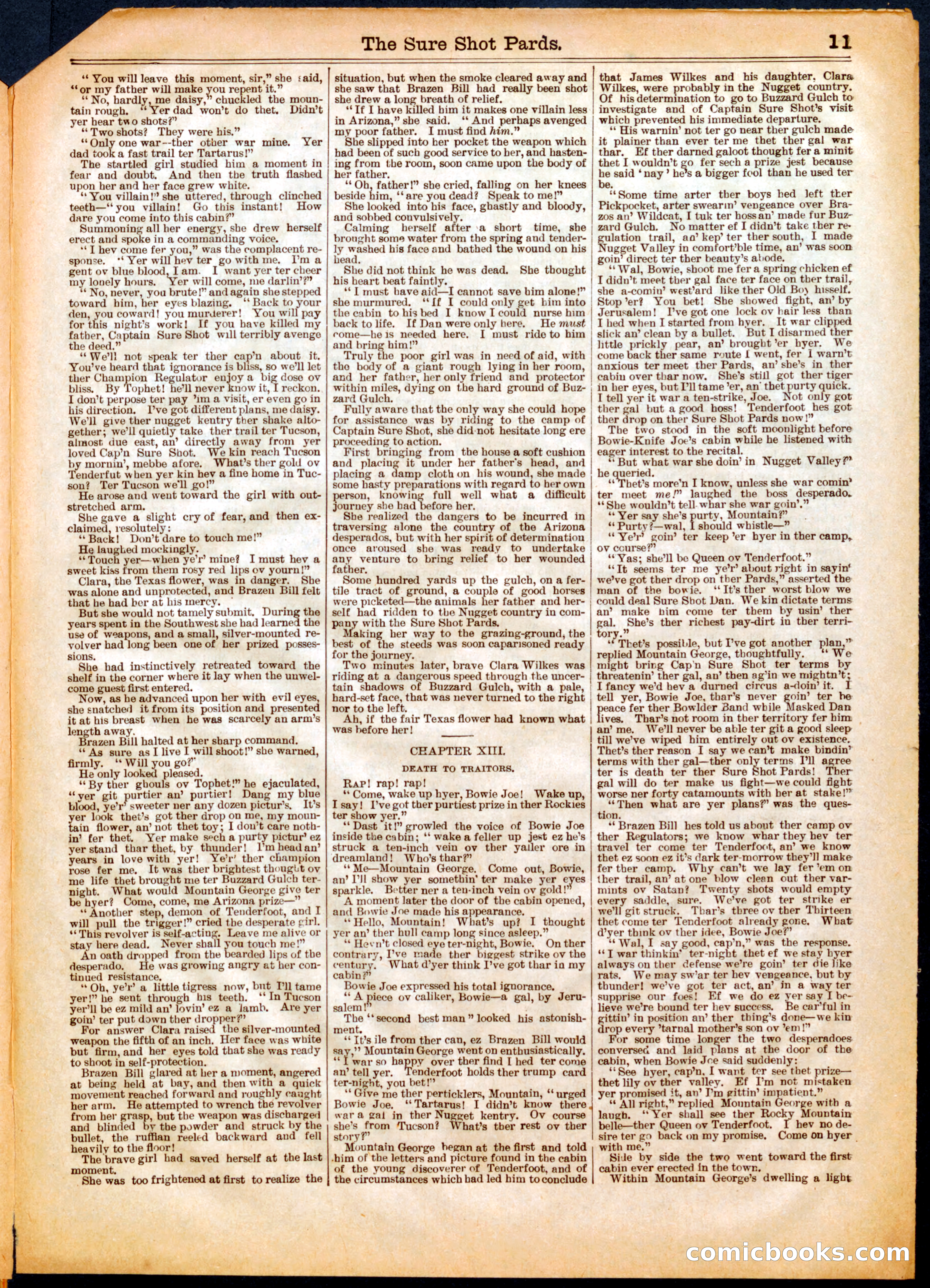 Beadle's Half Dime Library, No. 558 — page 11 of 16