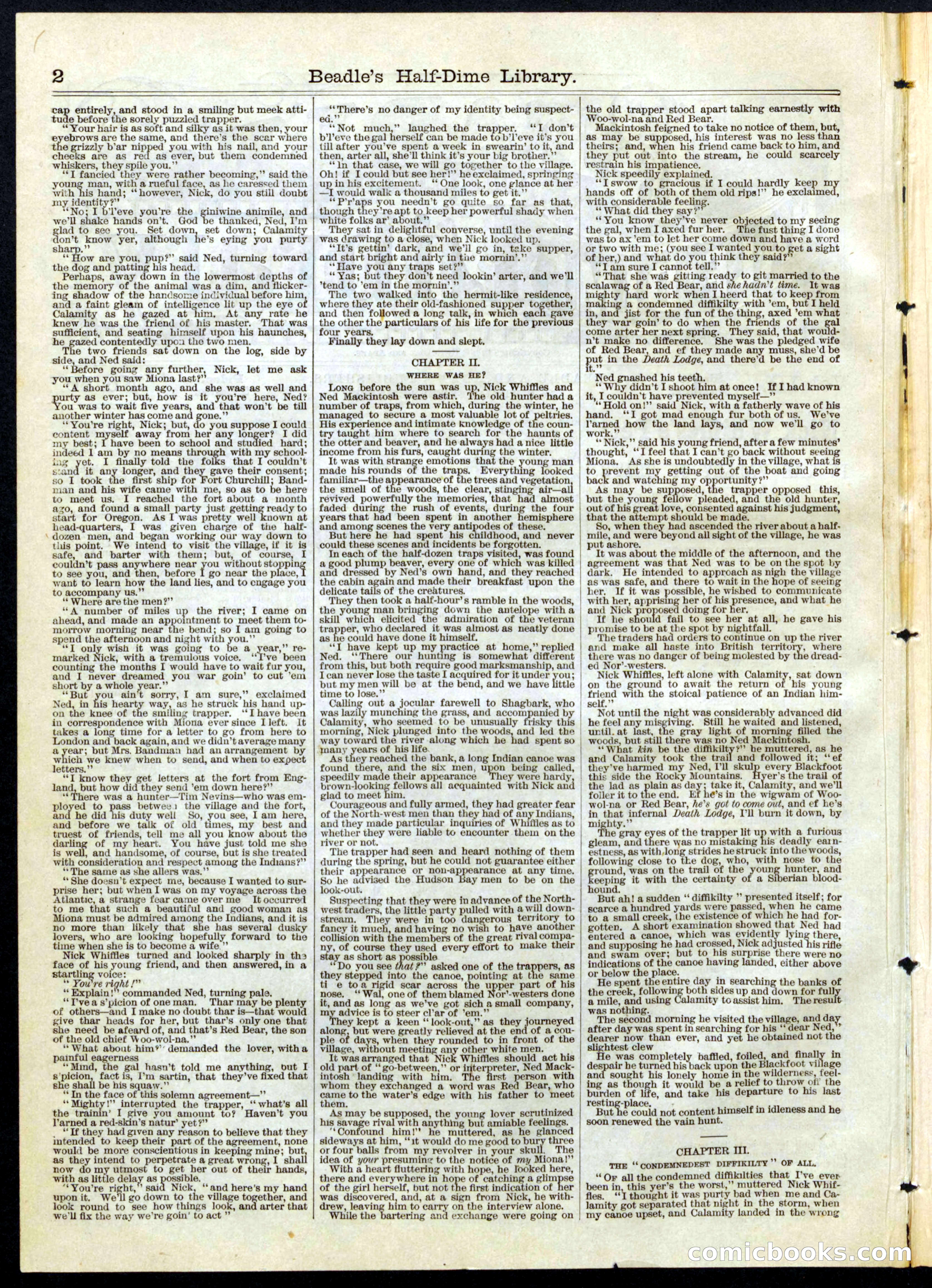 Beadle's Half Dime Library No. 56 — page 2 of 16