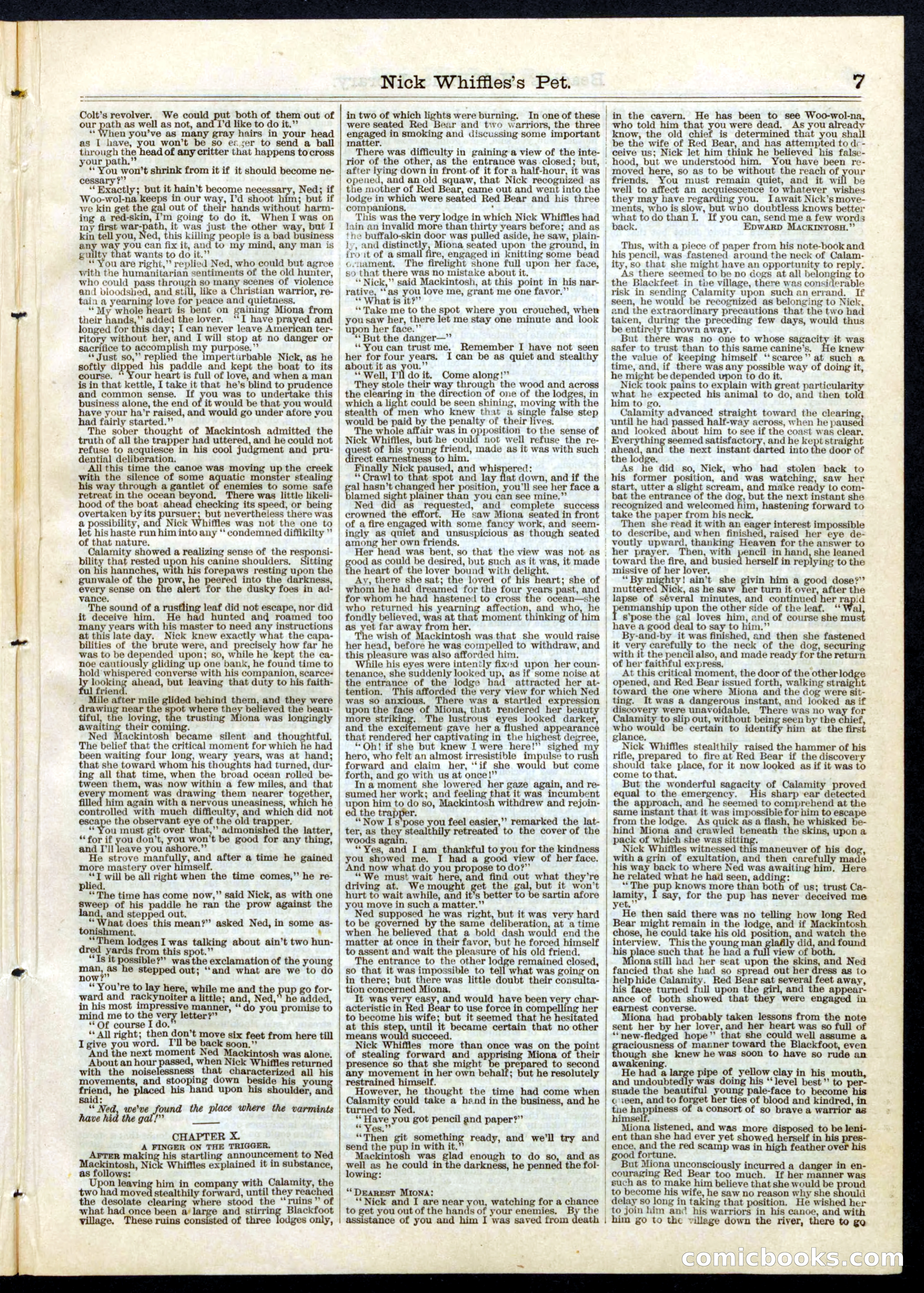 Beadle's Half Dime Library No. 56 — page 7 of 16