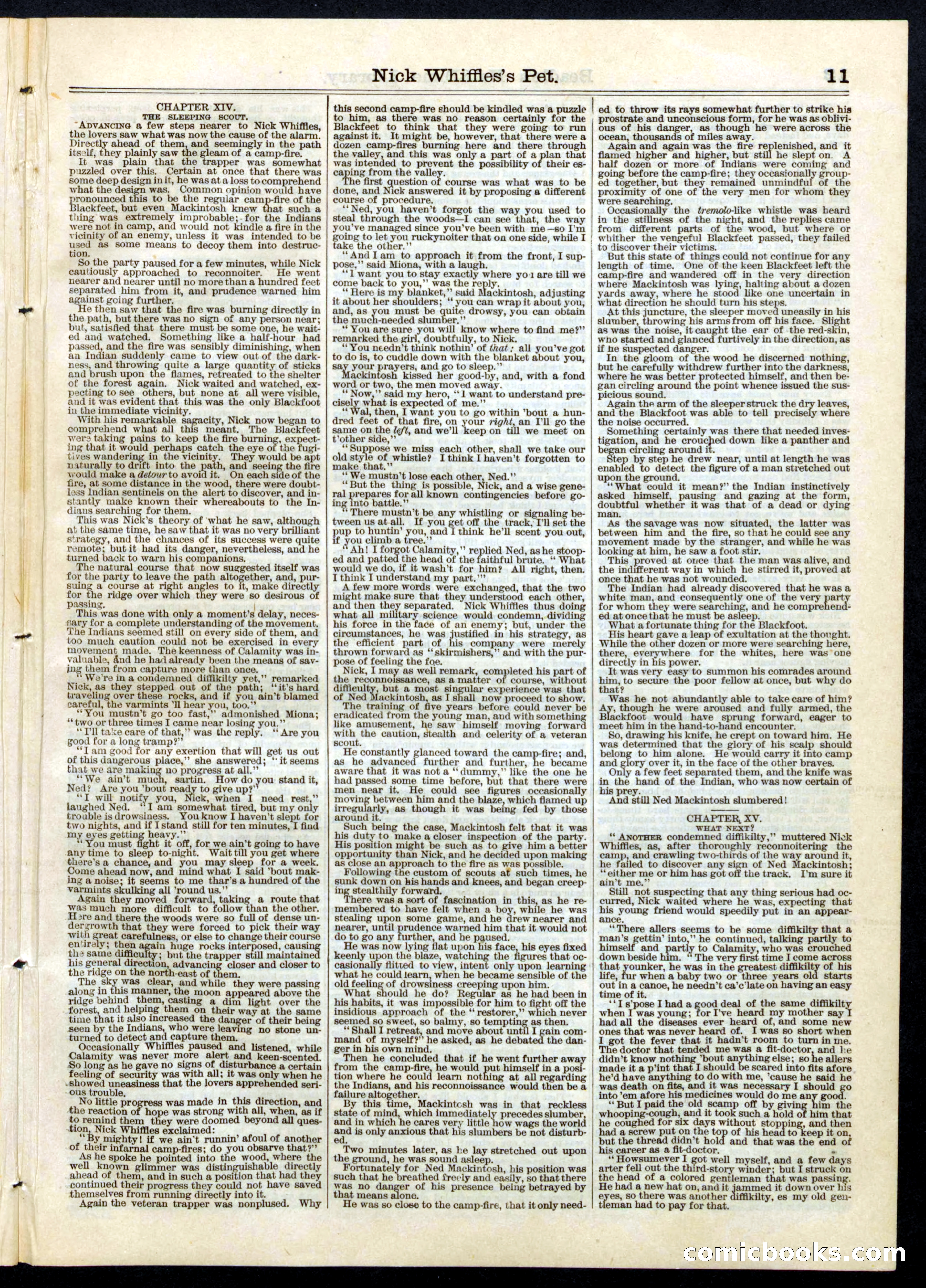 Beadle's Half Dime Library No. 56 — page 11 of 16