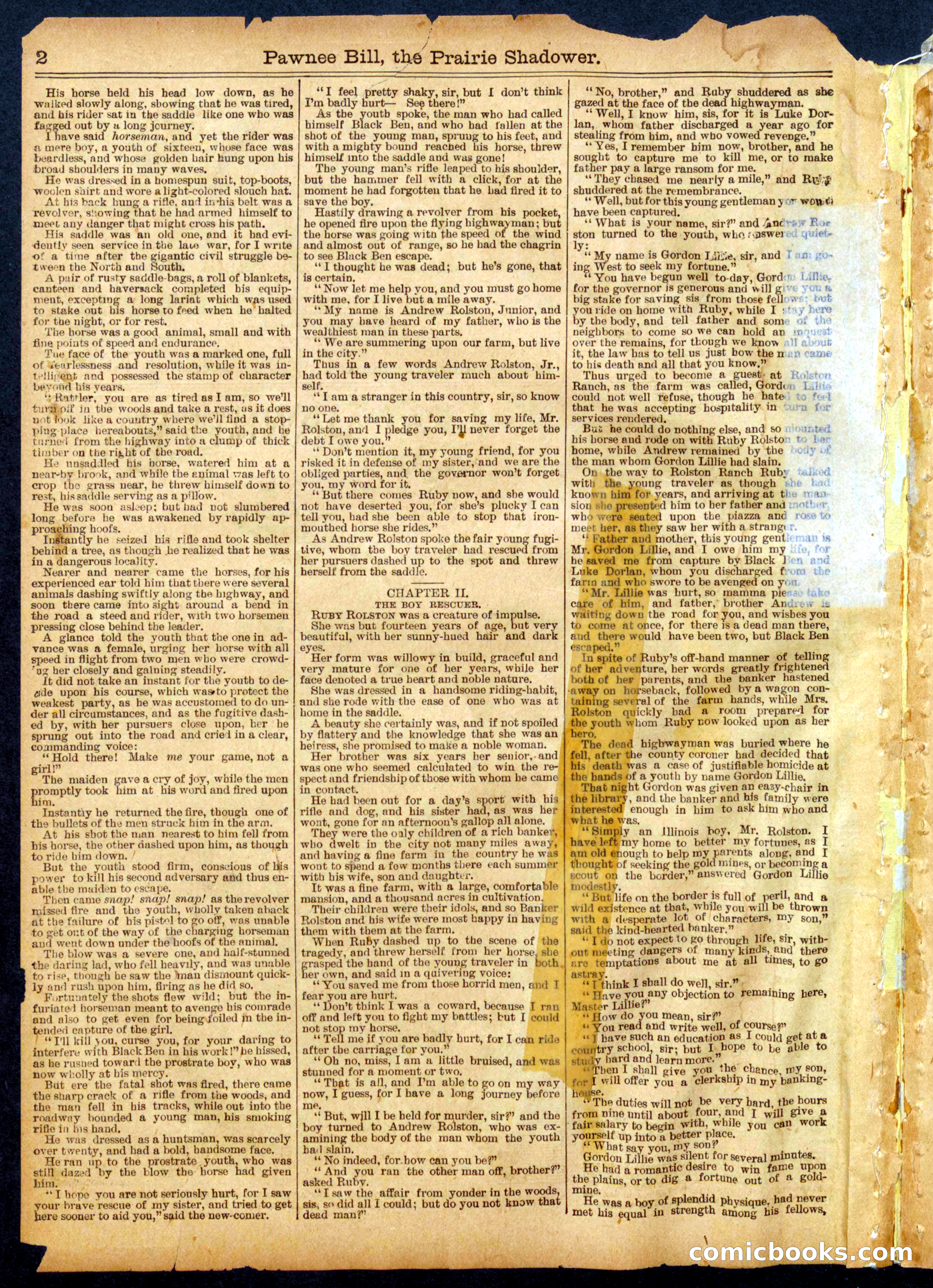 Beadle's Half Dime Library No. 560 — page 2 of 16