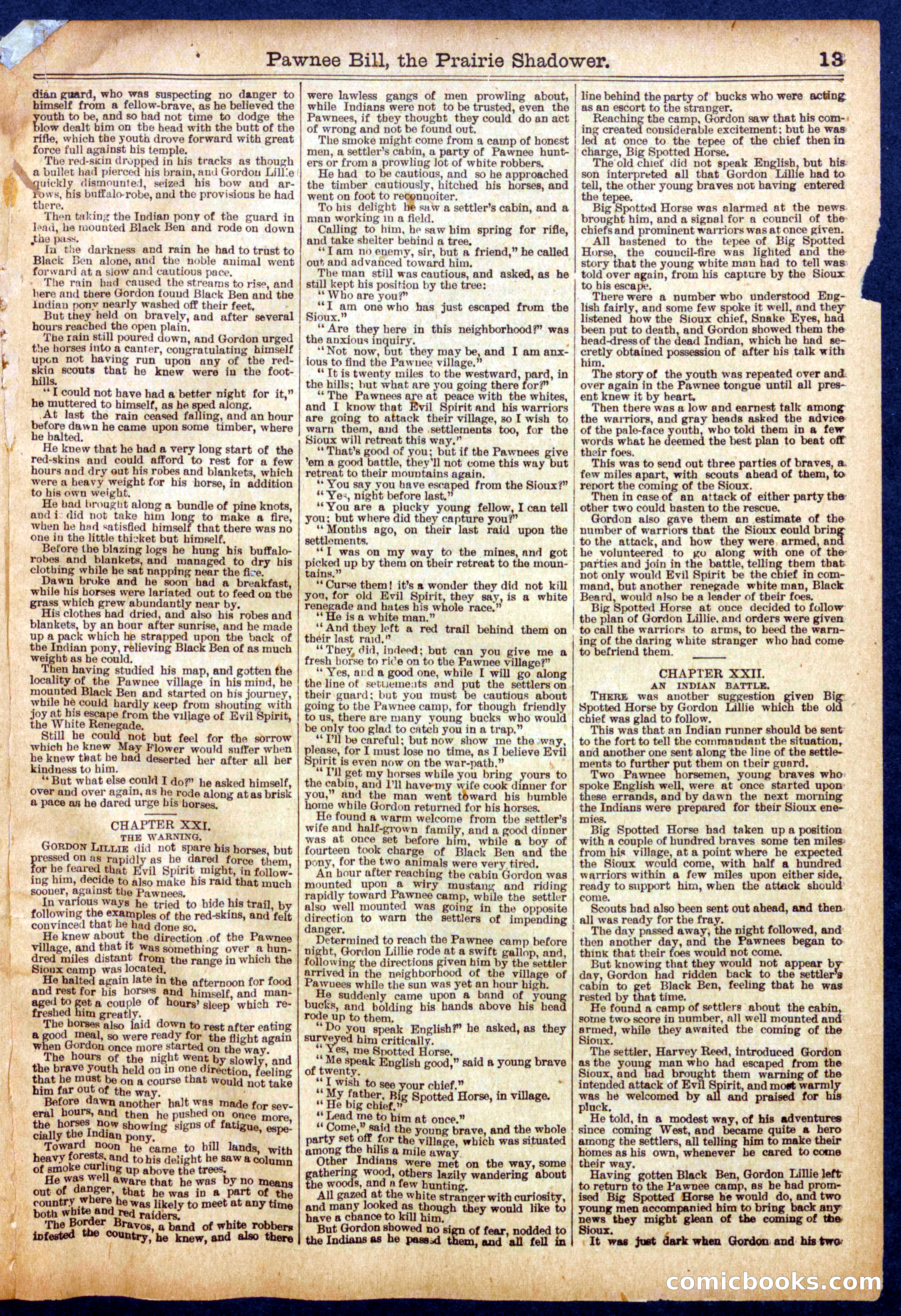 Beadle's Half Dime Library No. 560 — page 13 of 16