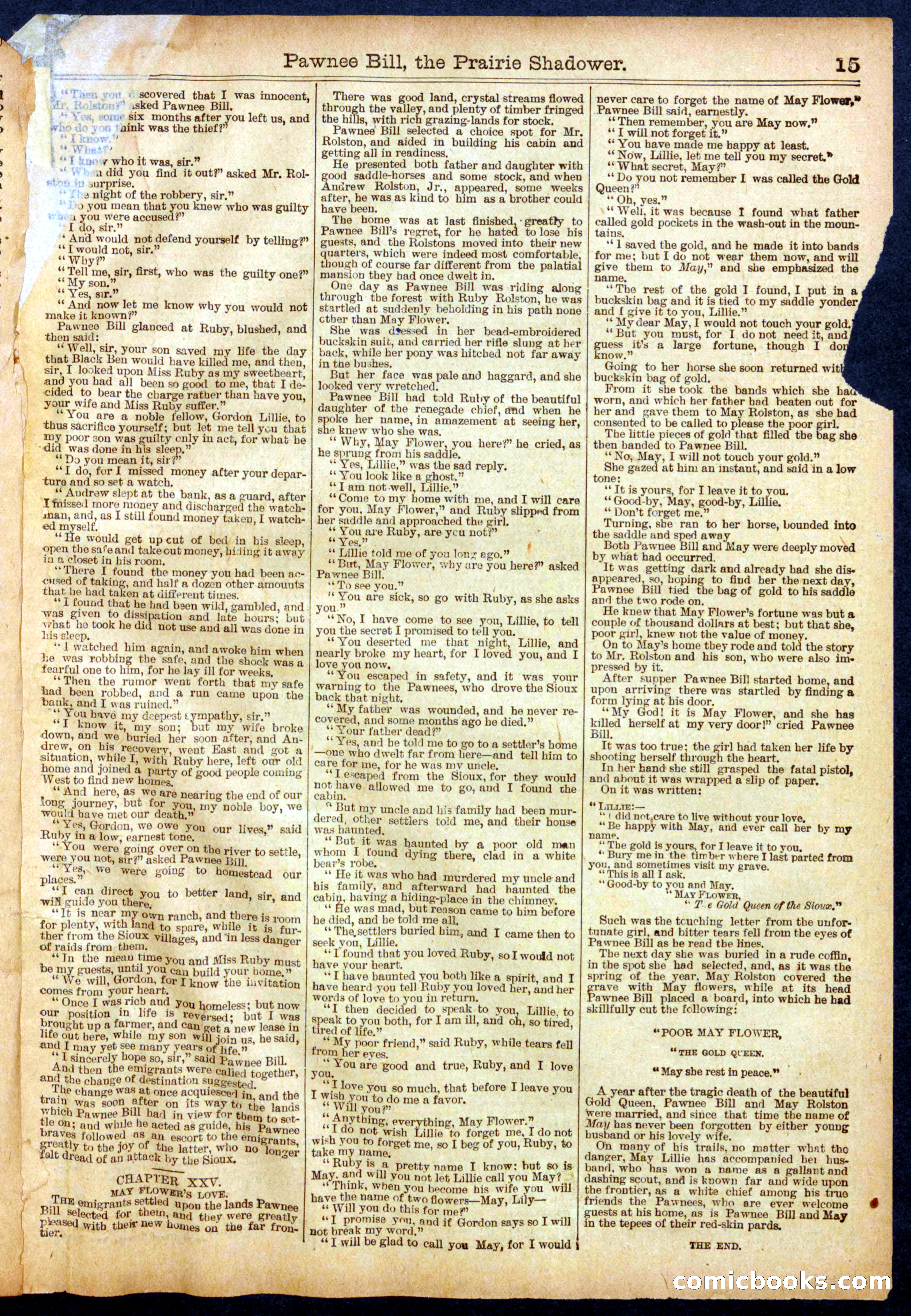 Beadle's Half Dime Library No. 560 — page 15 of 16