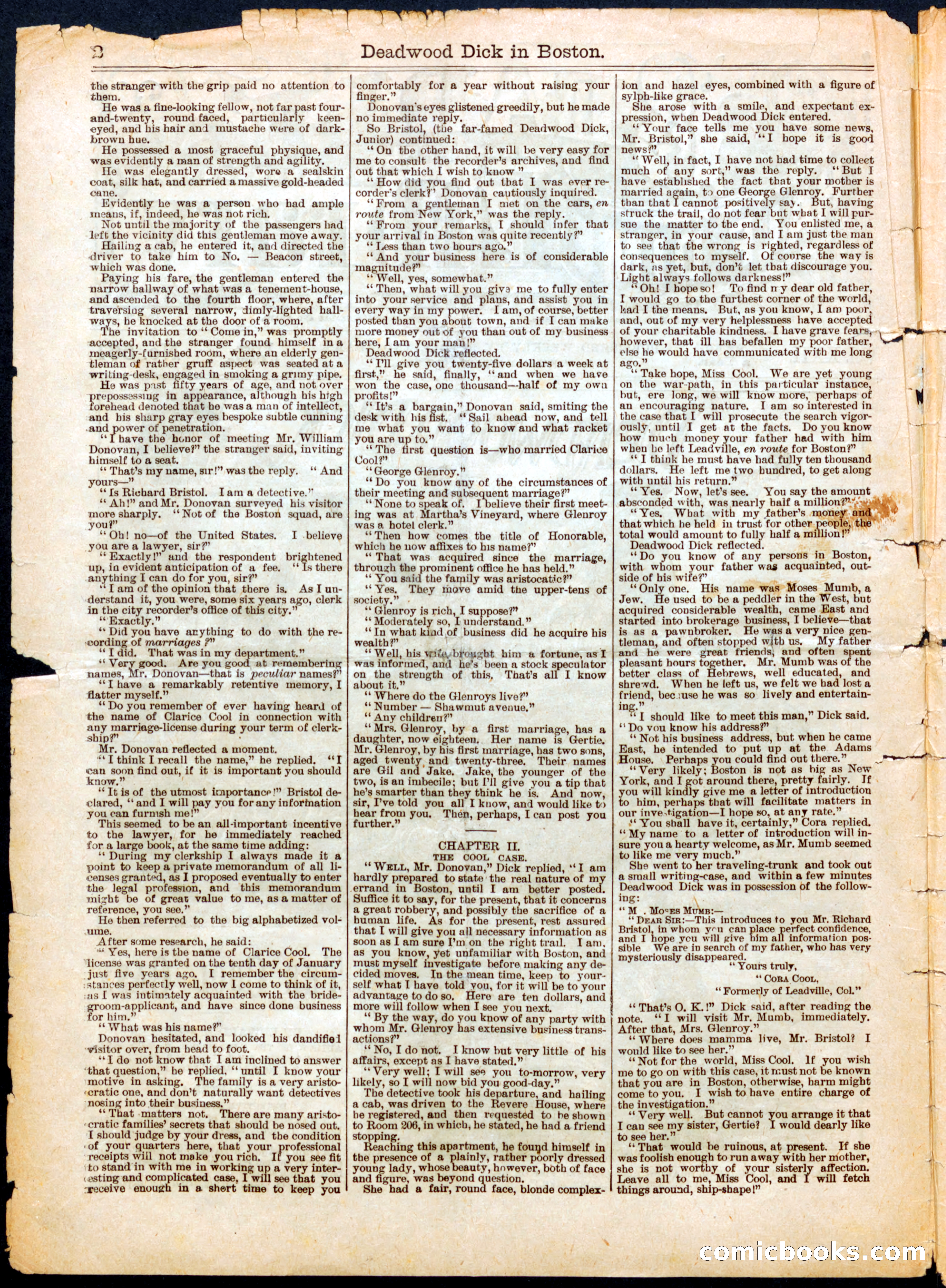 Beadle's Half Dime Library No. 561: Deadwood Dick — page 2 of 16