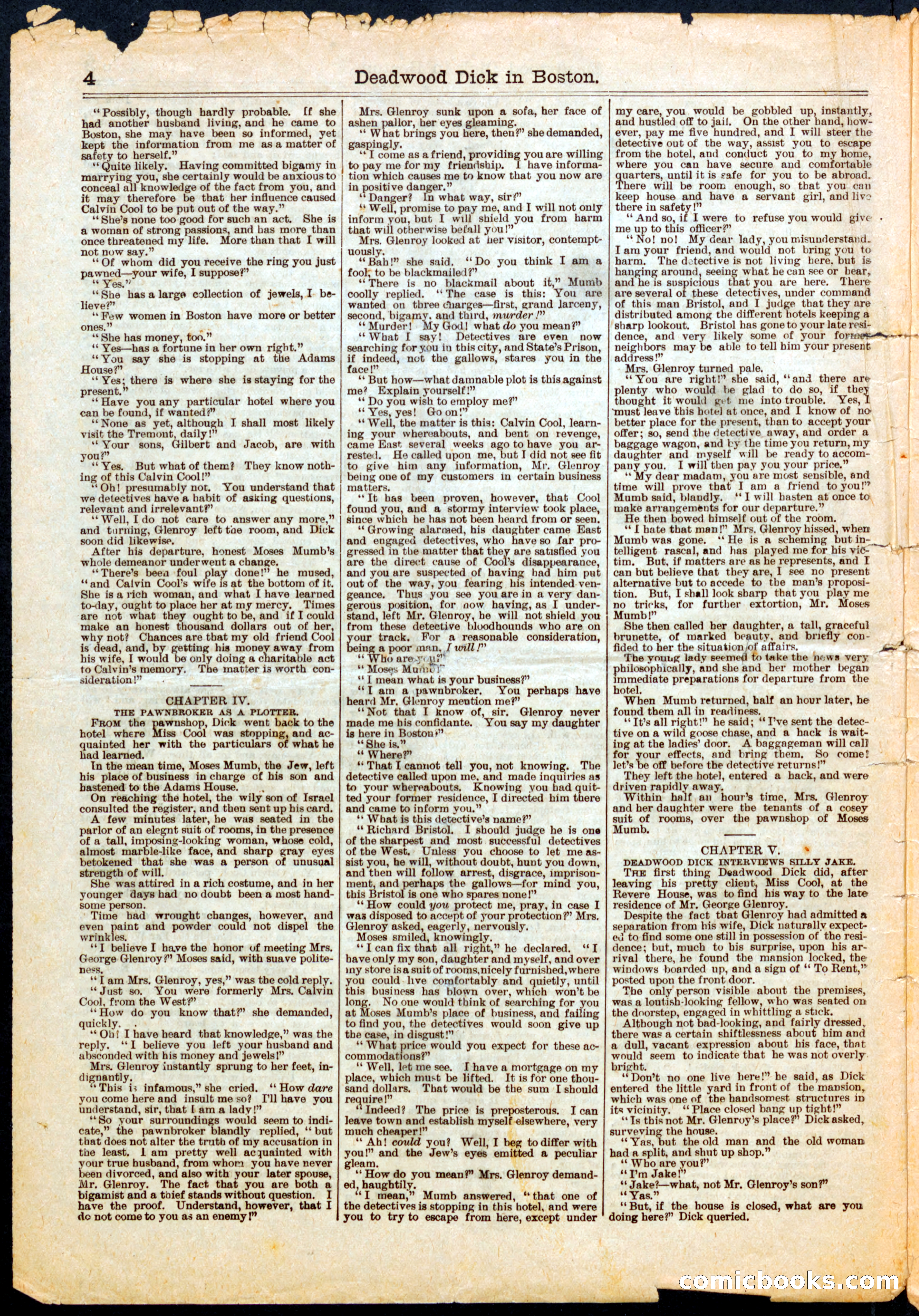 Beadle's Half Dime Library No. 561: Deadwood Dick — page 4 of 16