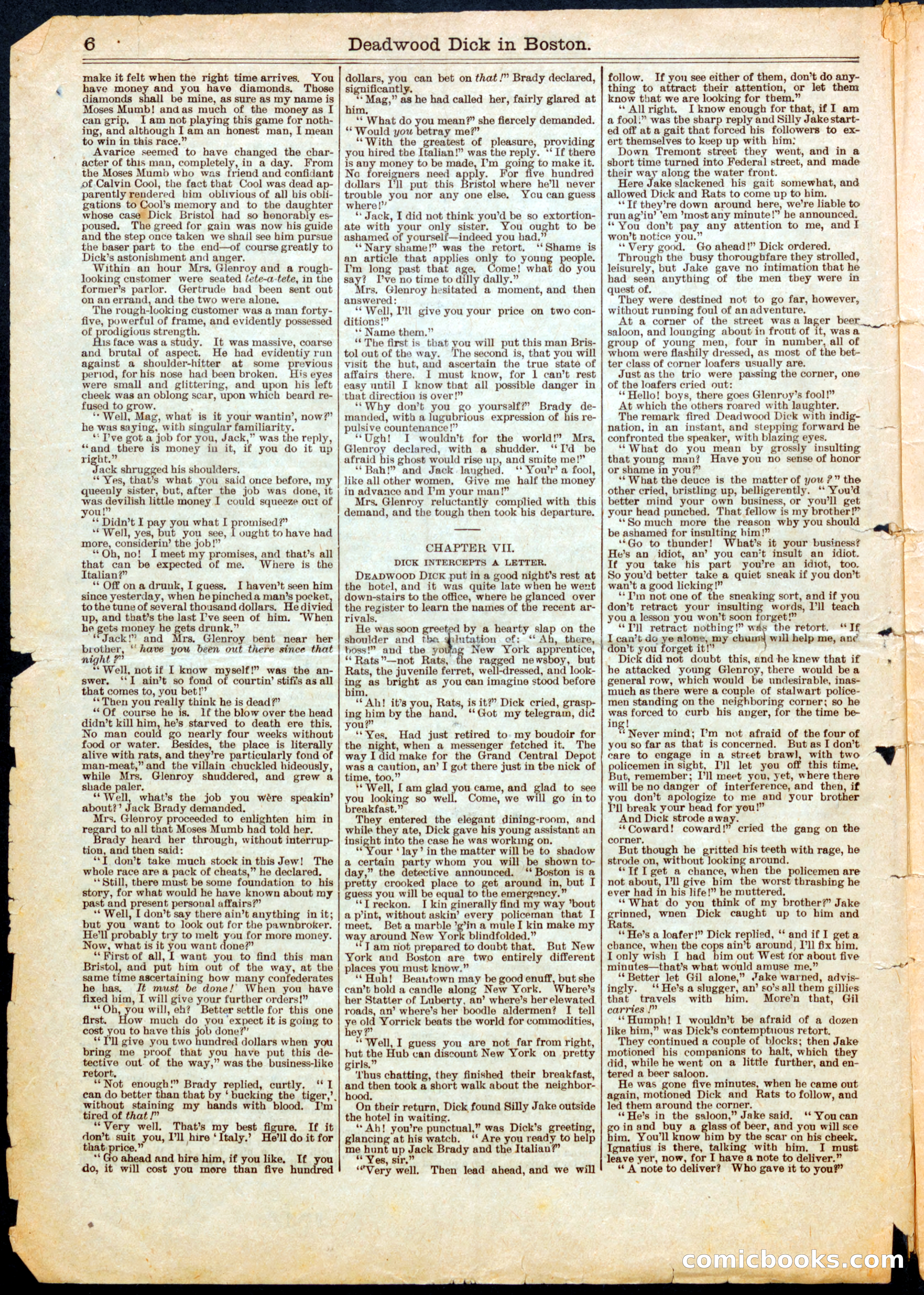 Beadle's Half Dime Library No. 561: Deadwood Dick — page 6 of 16