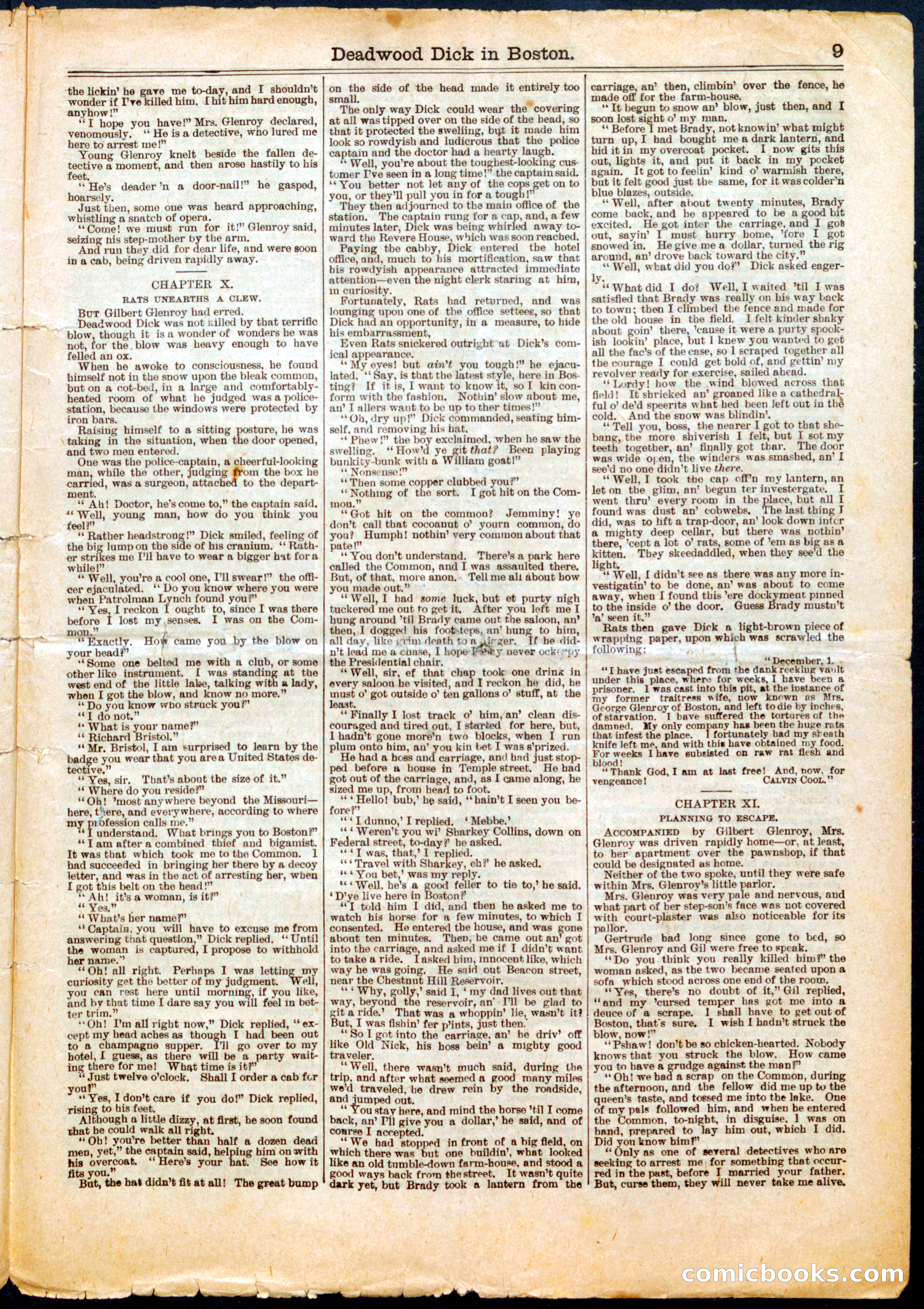 Beadle's Half Dime Library No. 561: Deadwood Dick — page 9 of 16