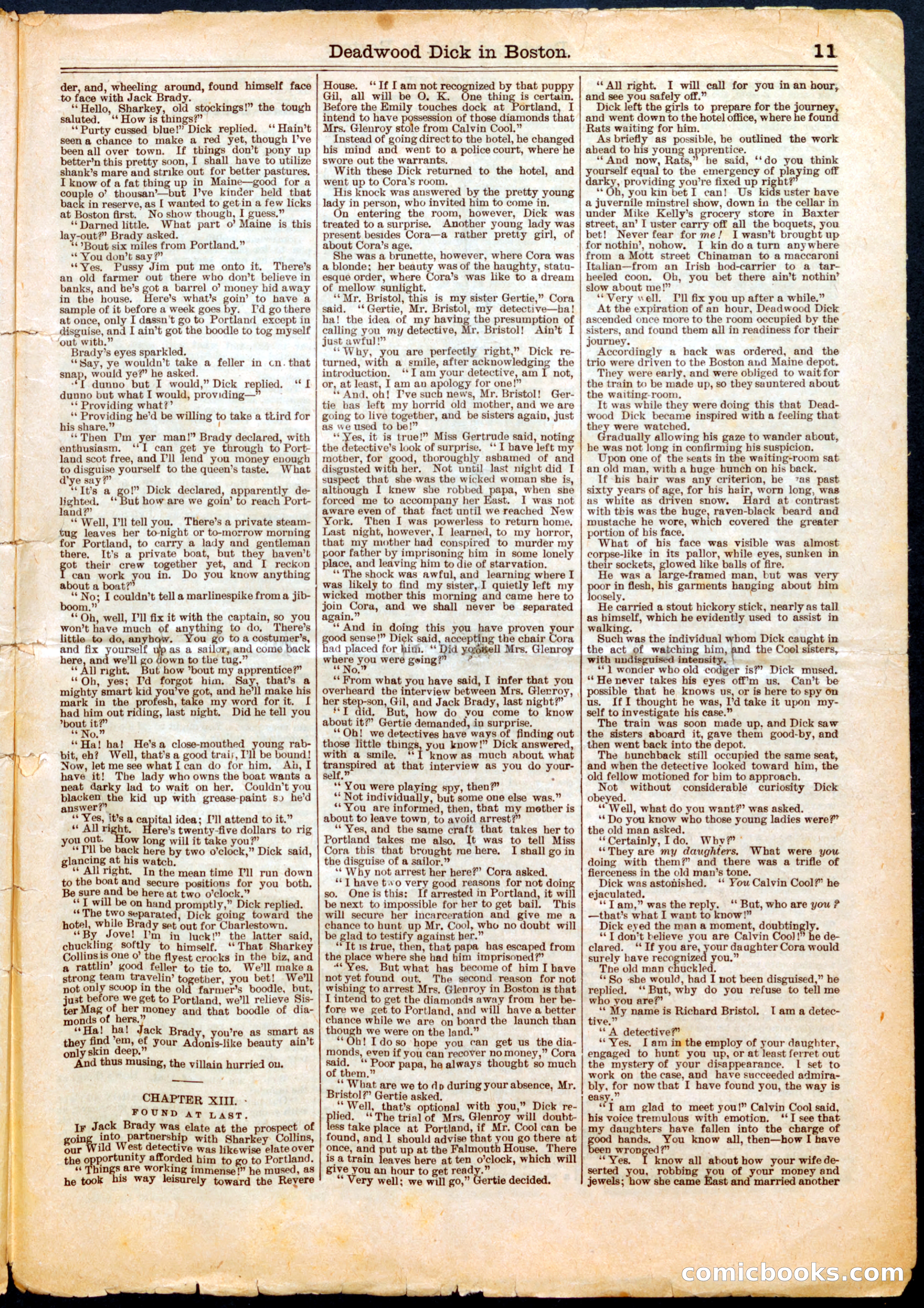 Beadle's Half Dime Library No. 561: Deadwood Dick — page 11 of 16