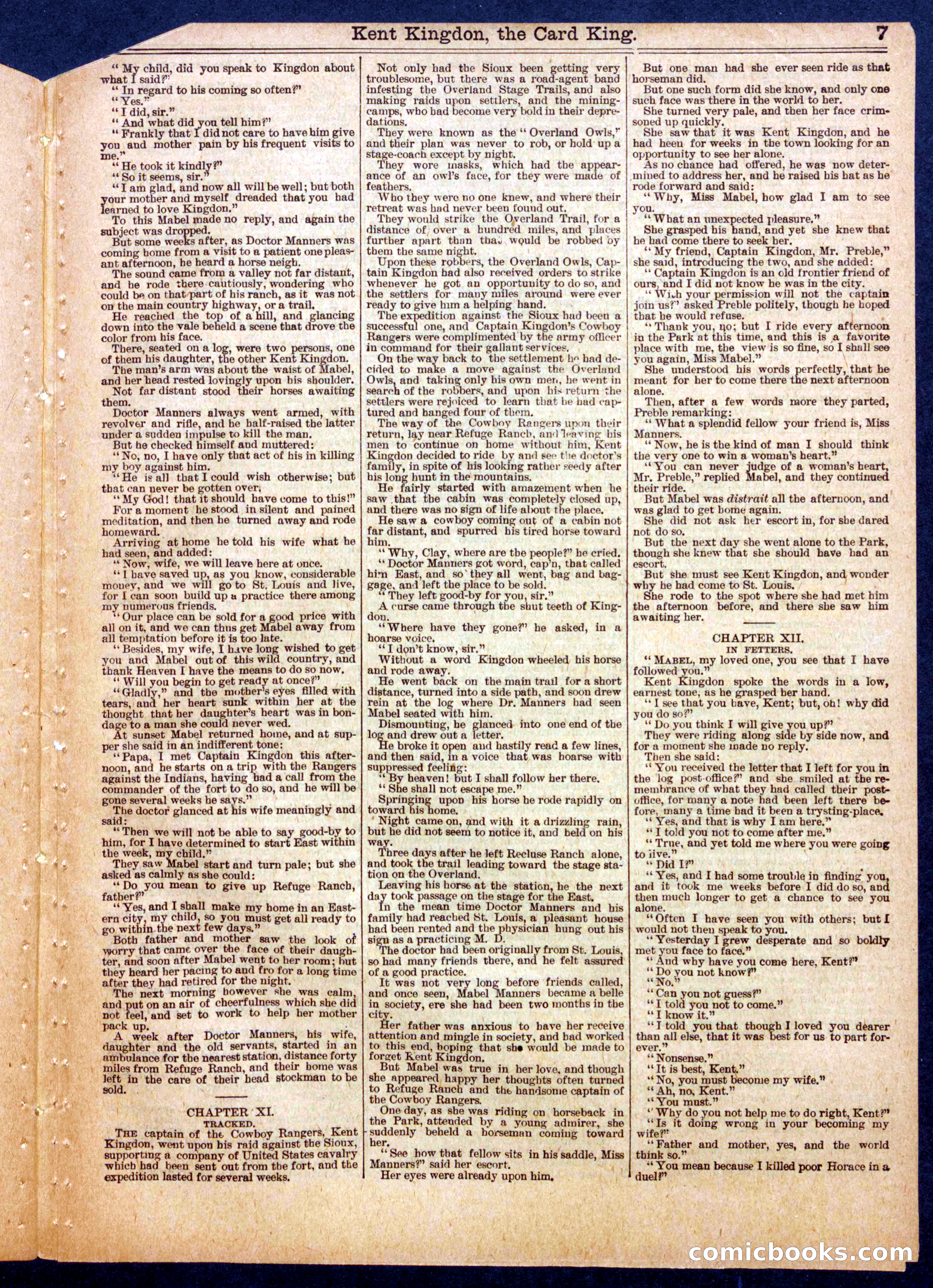 Beadle's Half Dime Library No. 565 — page 7 of 16