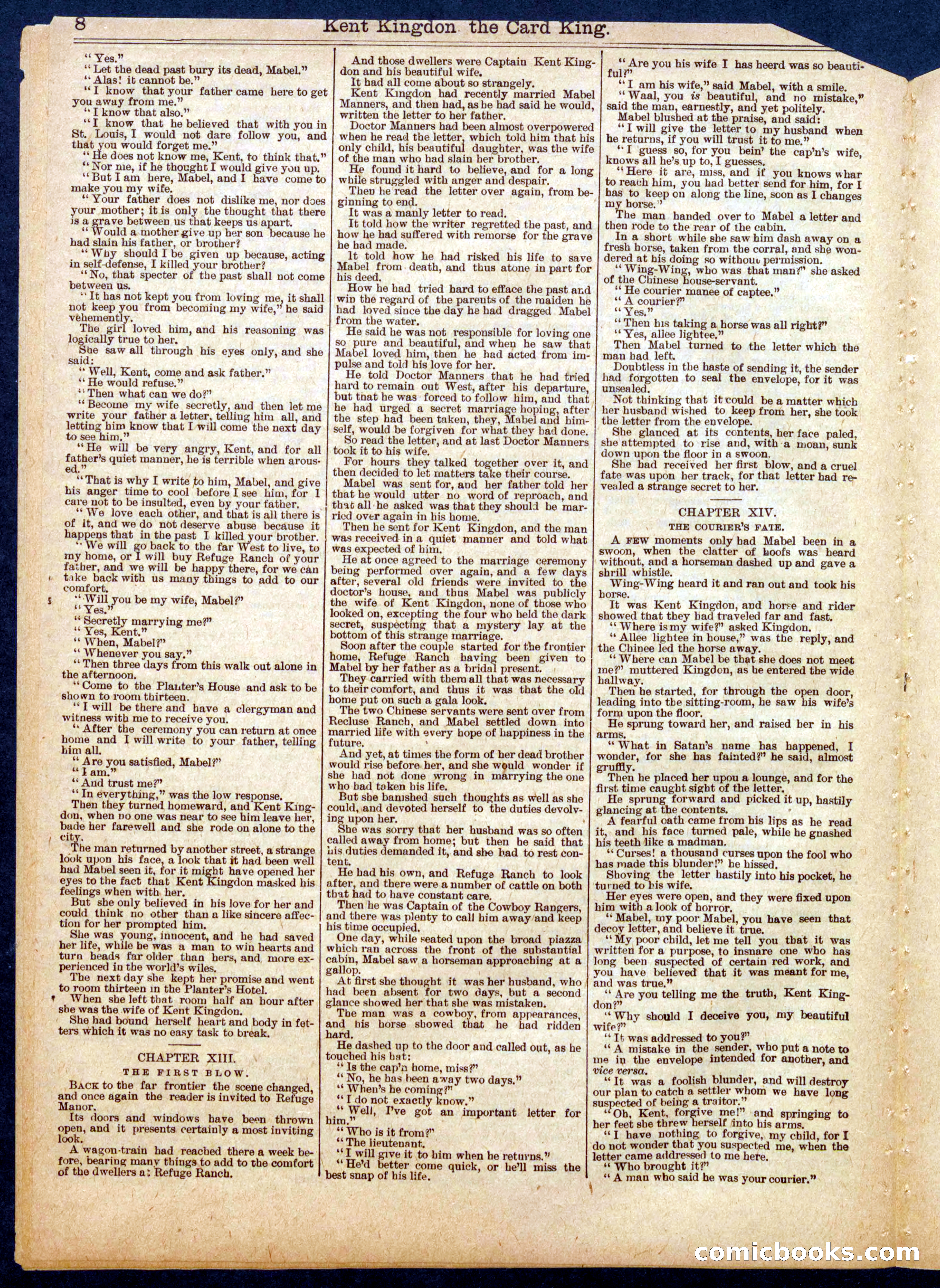 Beadle's Half Dime Library No. 565 — page 8 of 16