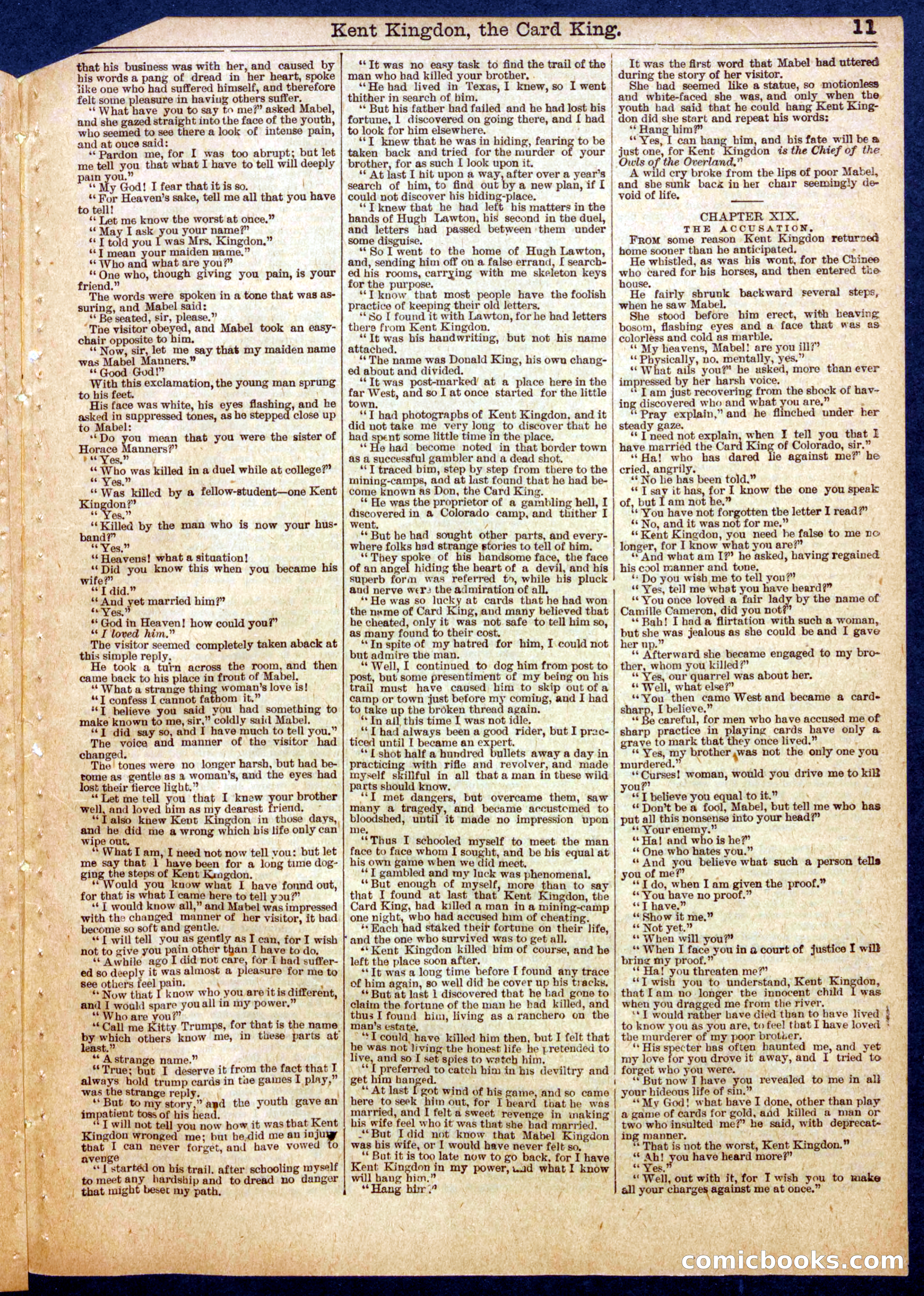 Beadle's Half Dime Library No. 565 — page 11 of 16