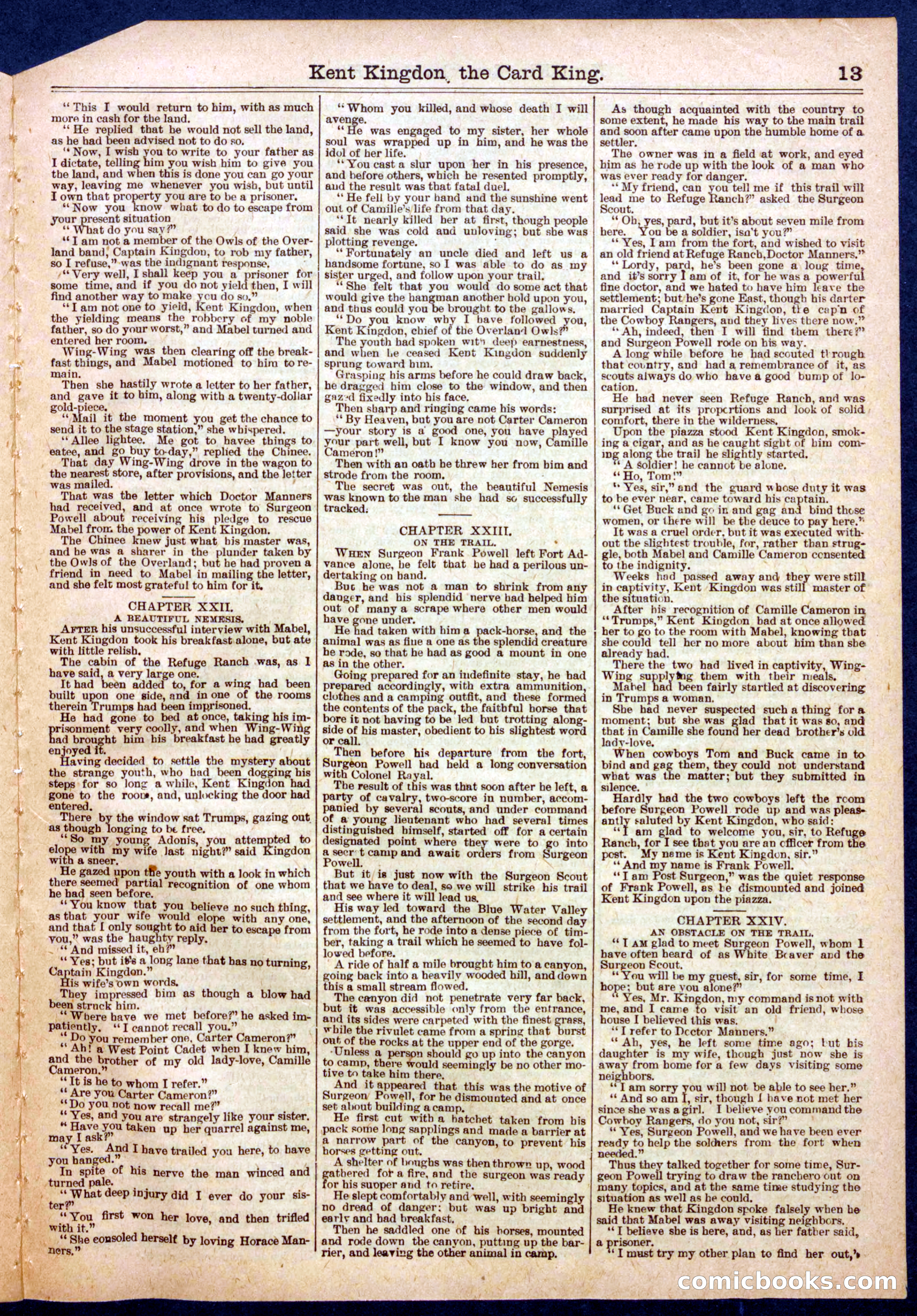Beadle's Half Dime Library No. 565 — page 13 of 16