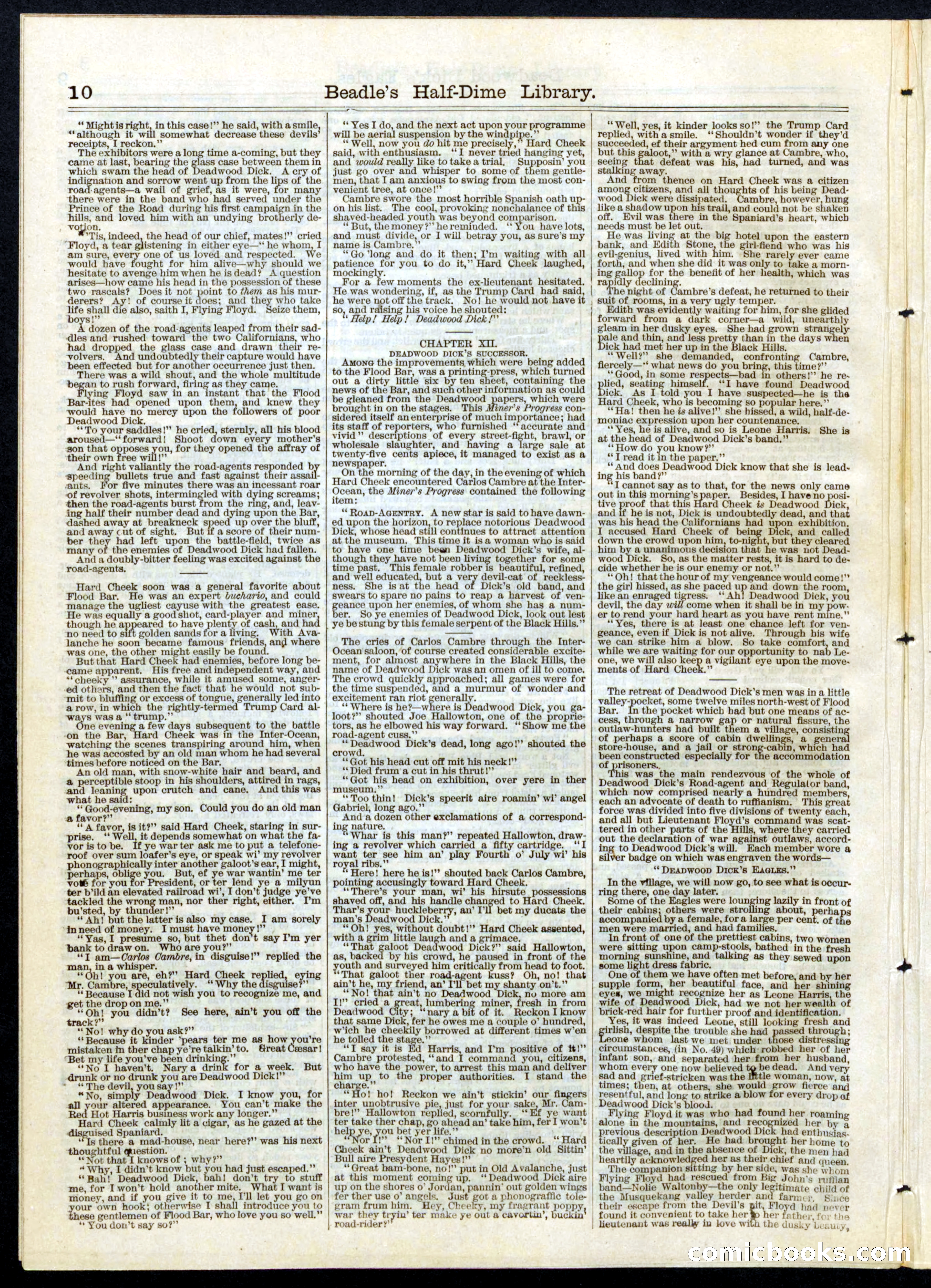 Beadle's Half Dime Library, No. 57 — page 10 of 16