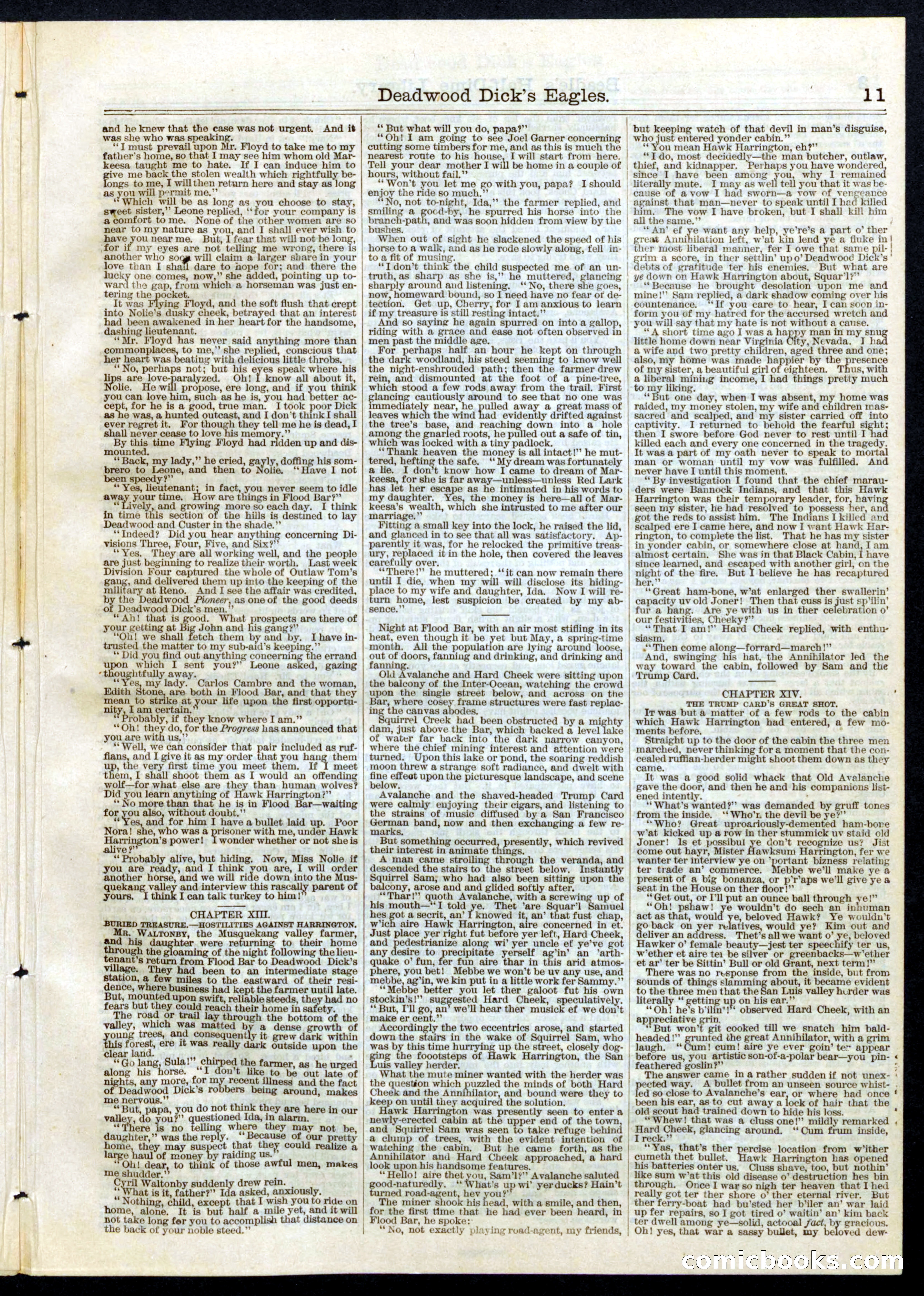 Beadle's Half Dime Library, No. 57 — page 11 of 16