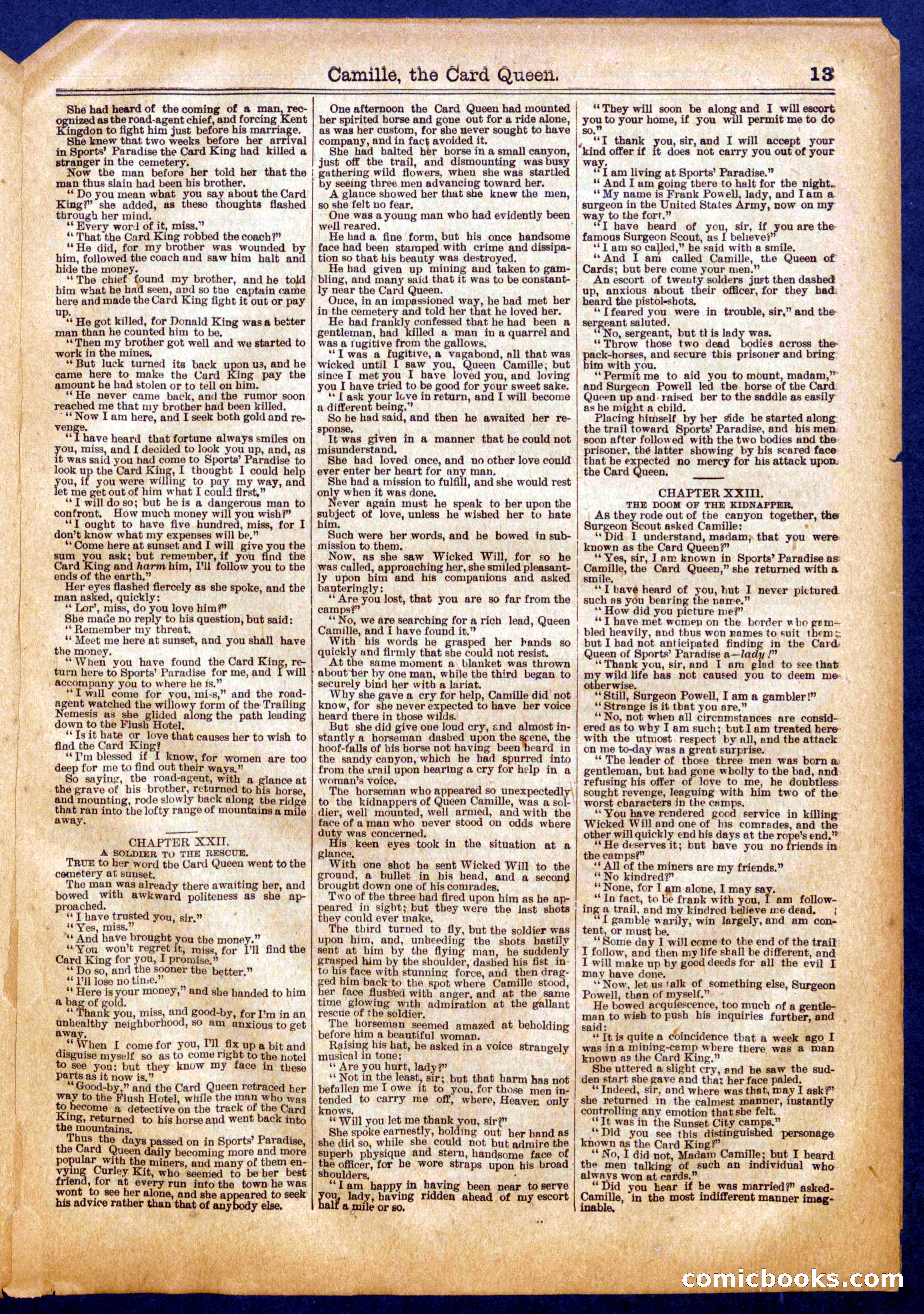 Beadle's Half Dime Library No. 570 — page 13 of 16