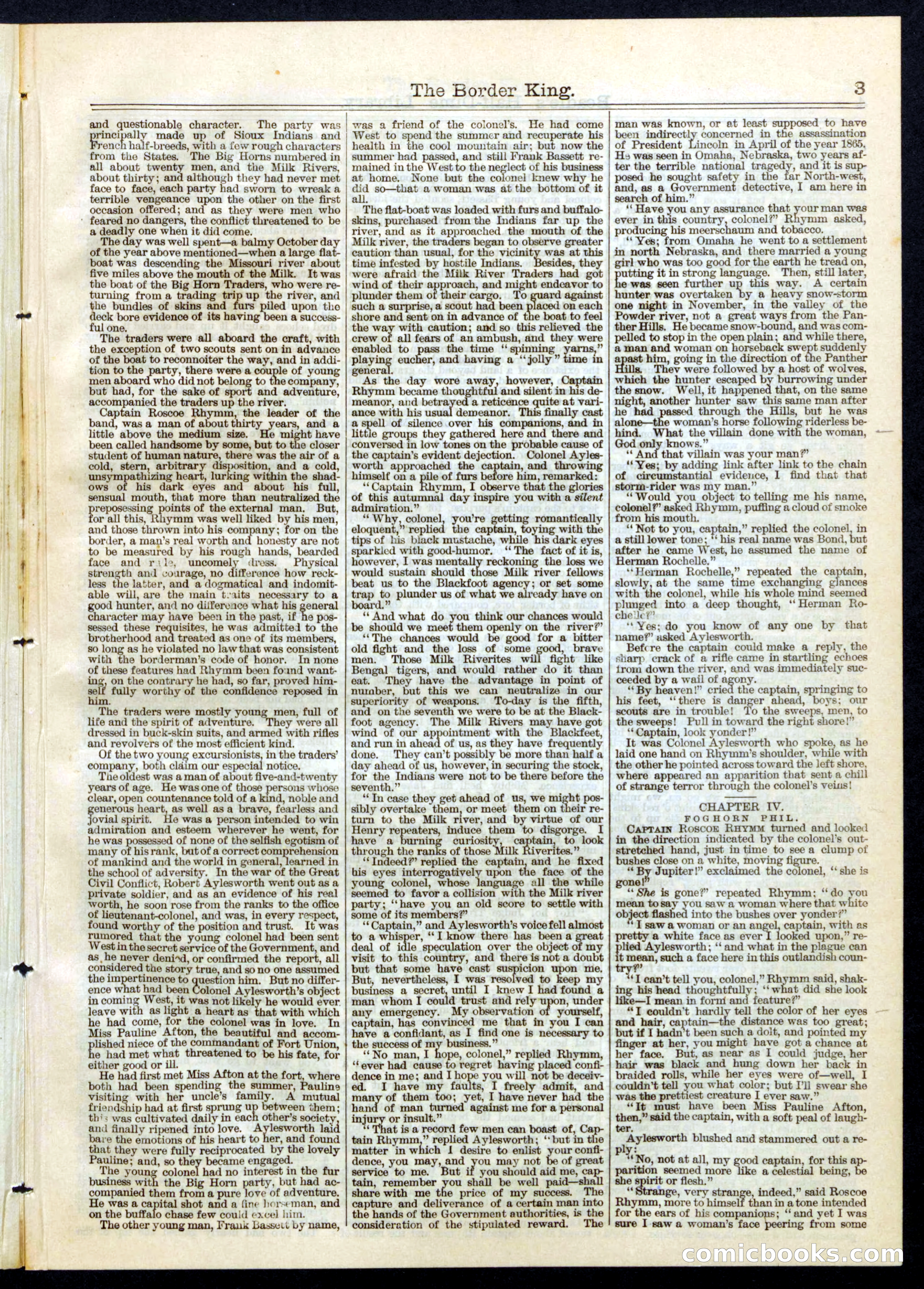 Beadle's Half Dime Library, No. 58 — page 3 of 16
