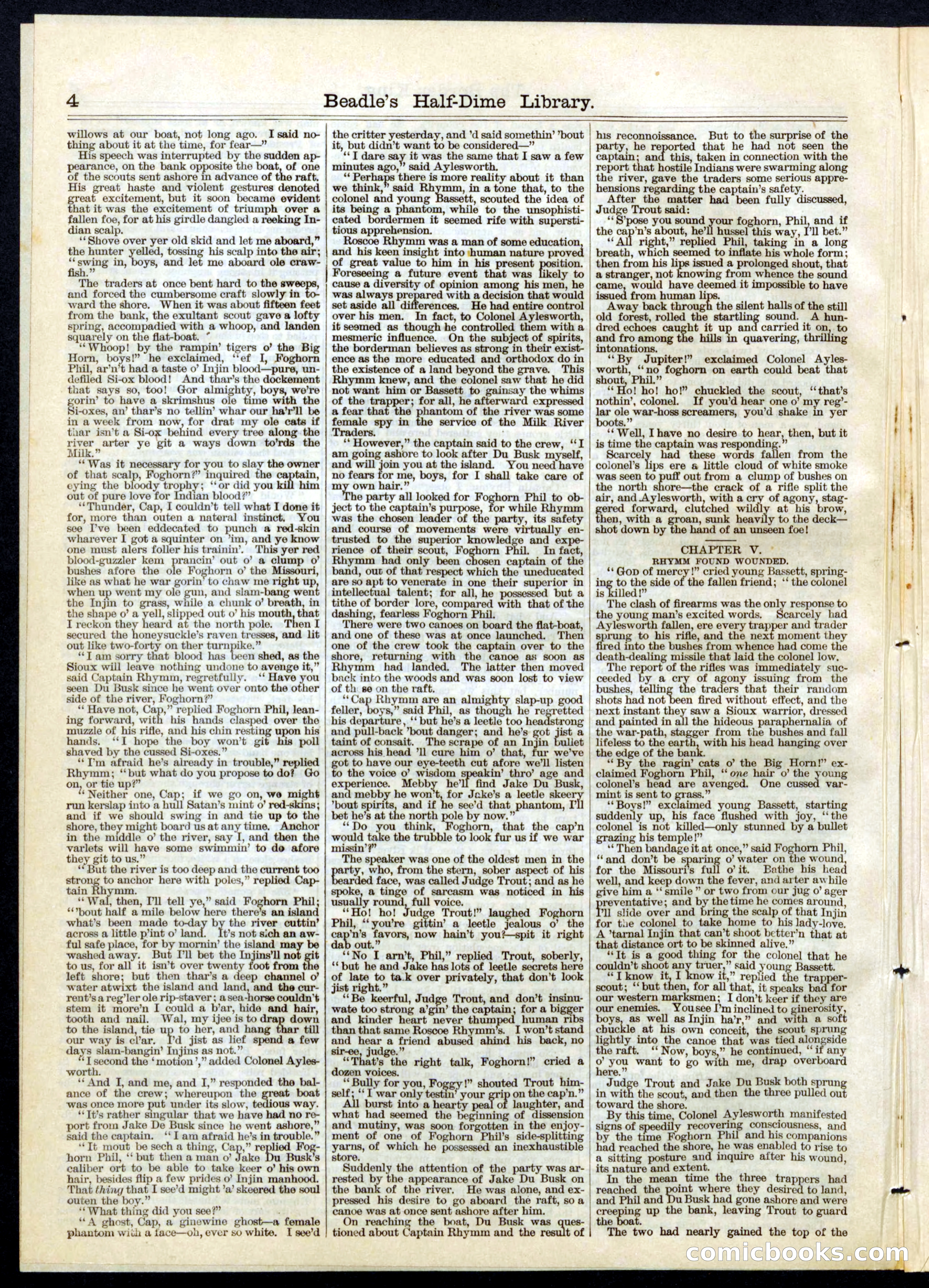 Beadle's Half Dime Library, No. 58 — page 4 of 16