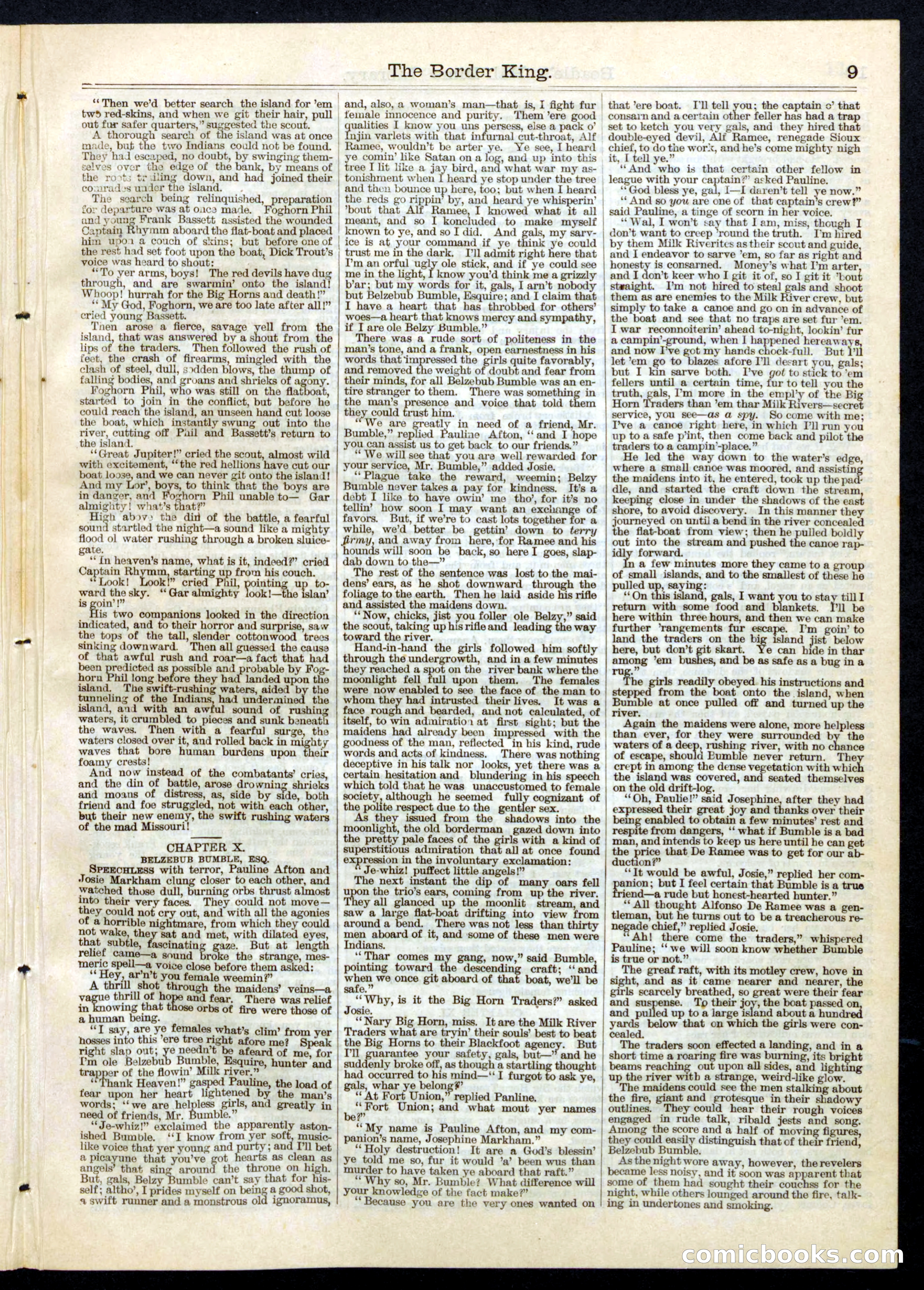 Beadle's Half Dime Library, No. 58 — page 9 of 16