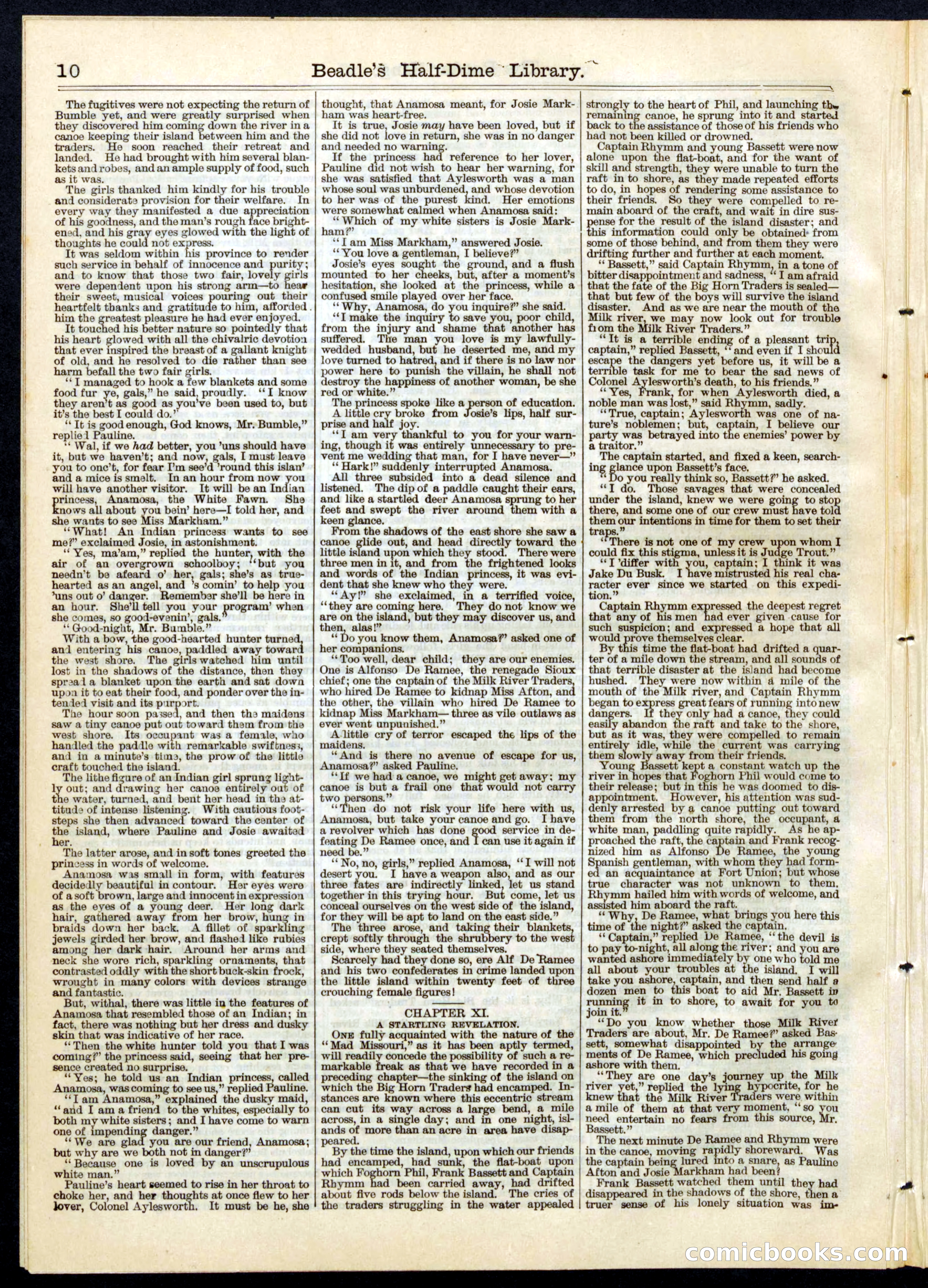 Beadle's Half Dime Library, No. 58 — page 10 of 16