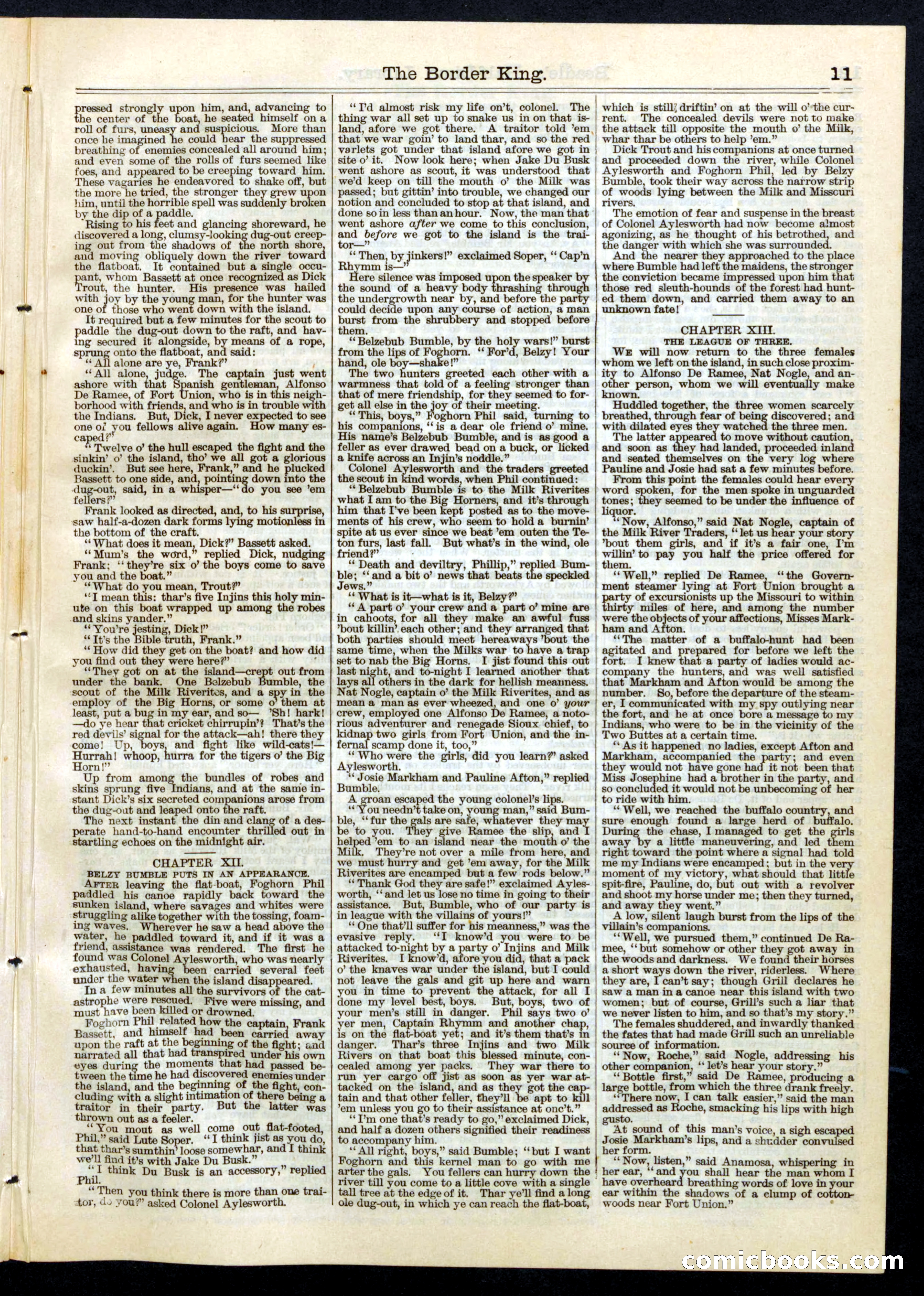 Beadle's Half Dime Library, No. 58 — page 11 of 16
