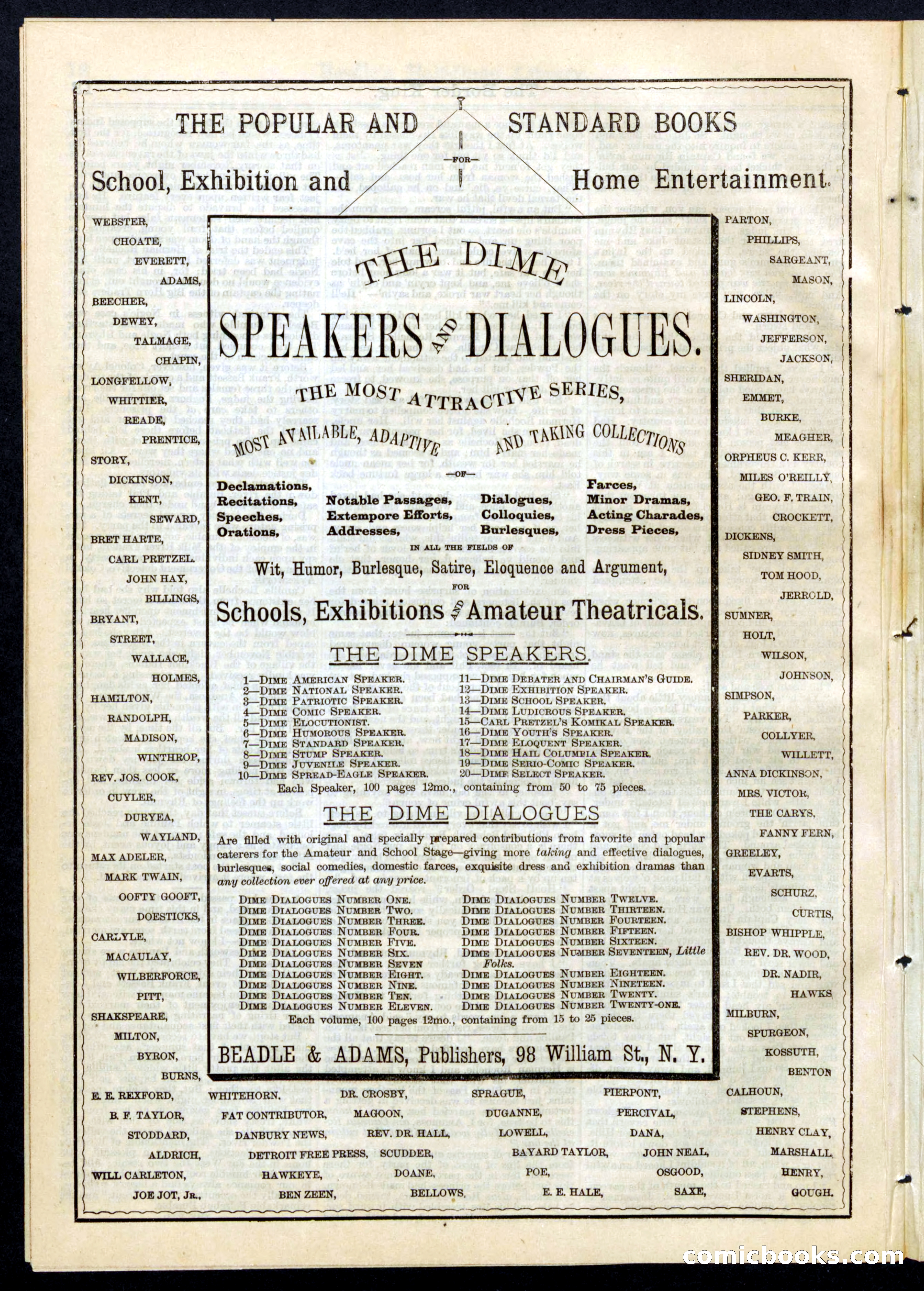 Beadle's Half Dime Library, No. 58 — page 14 of 16