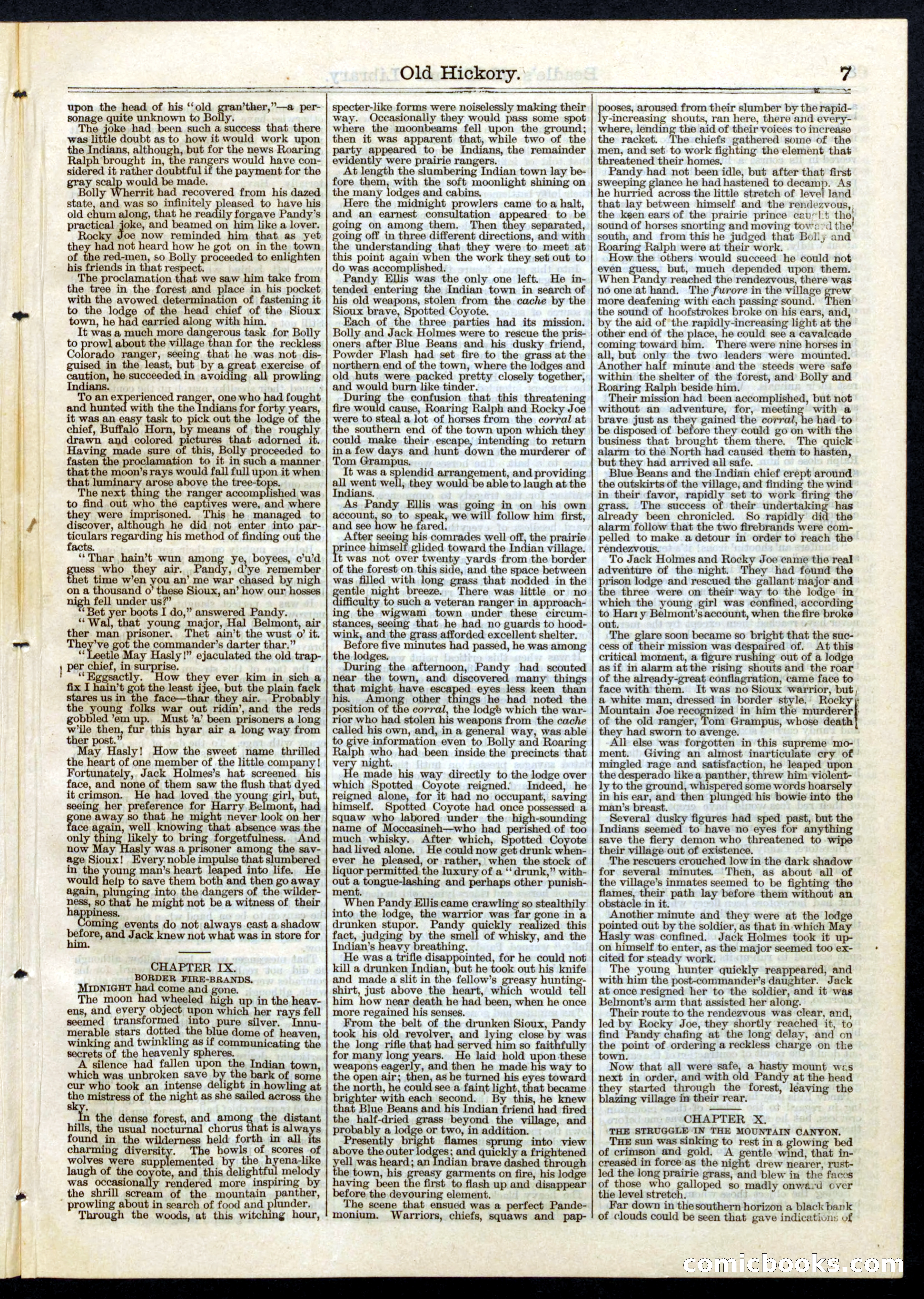 Beadle's Half Dime Library, No. 59 — page 7 of 16