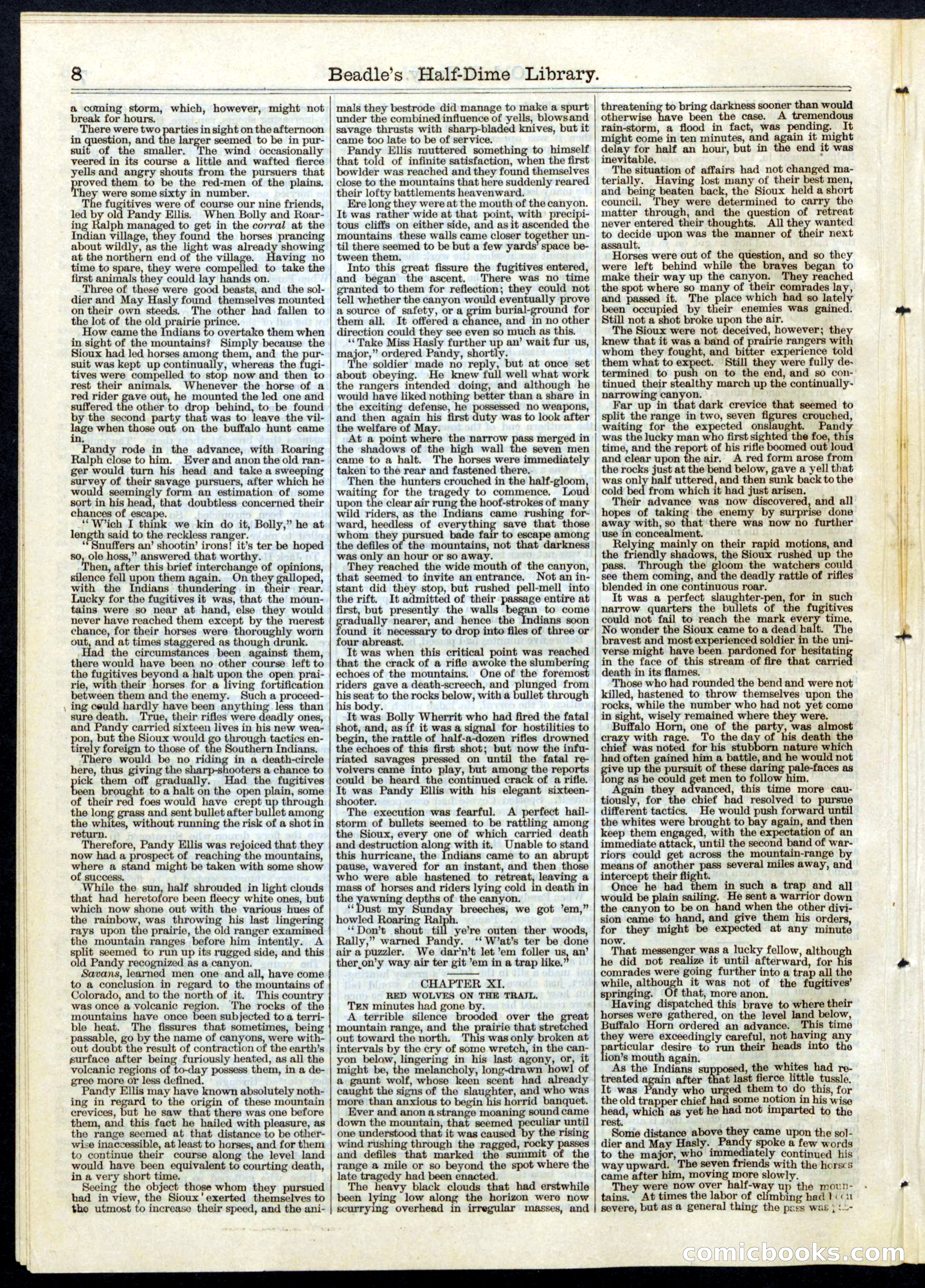 Beadle's Half Dime Library, No. 59 — page 8 of 16