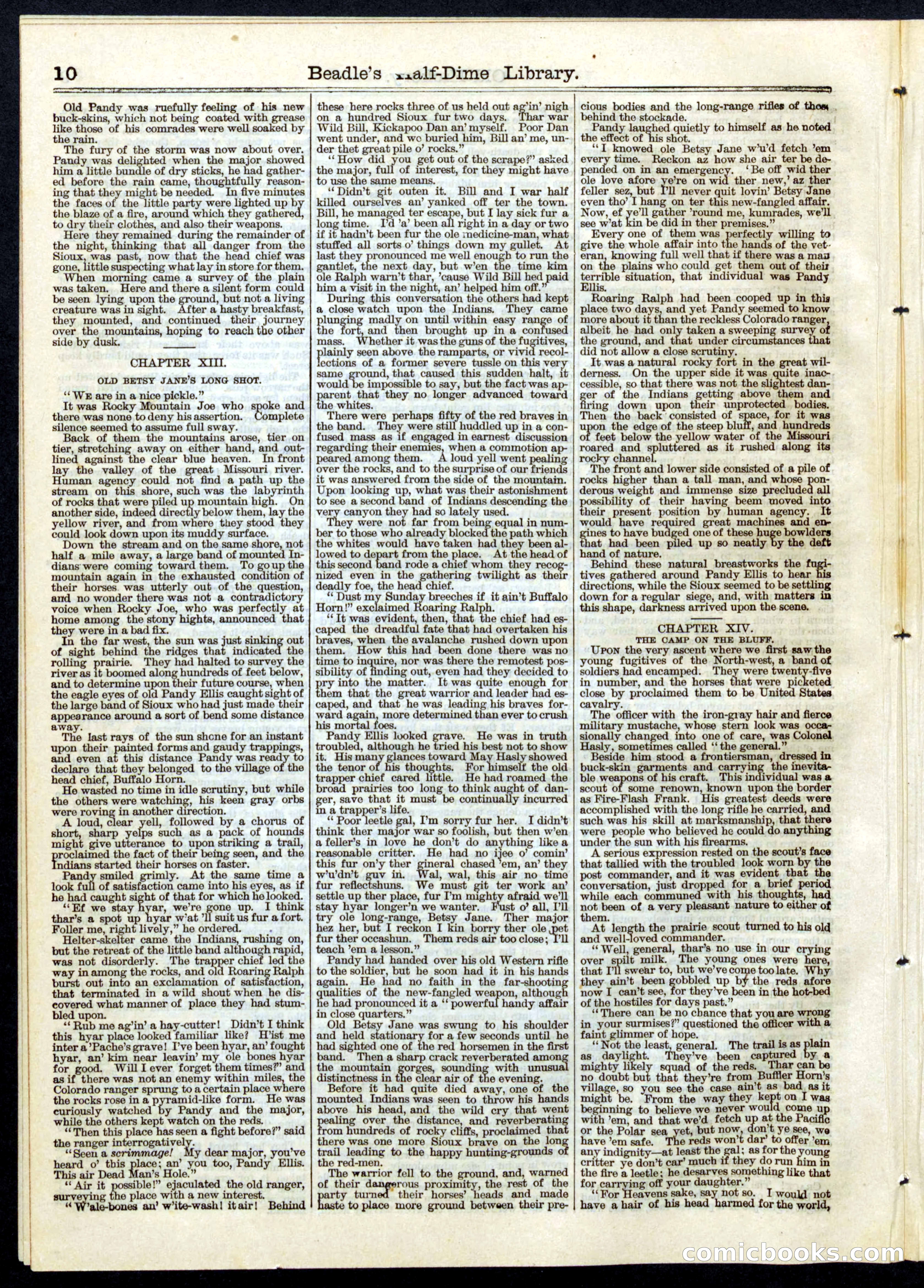 Beadle's Half Dime Library, No. 59 — page 10 of 16