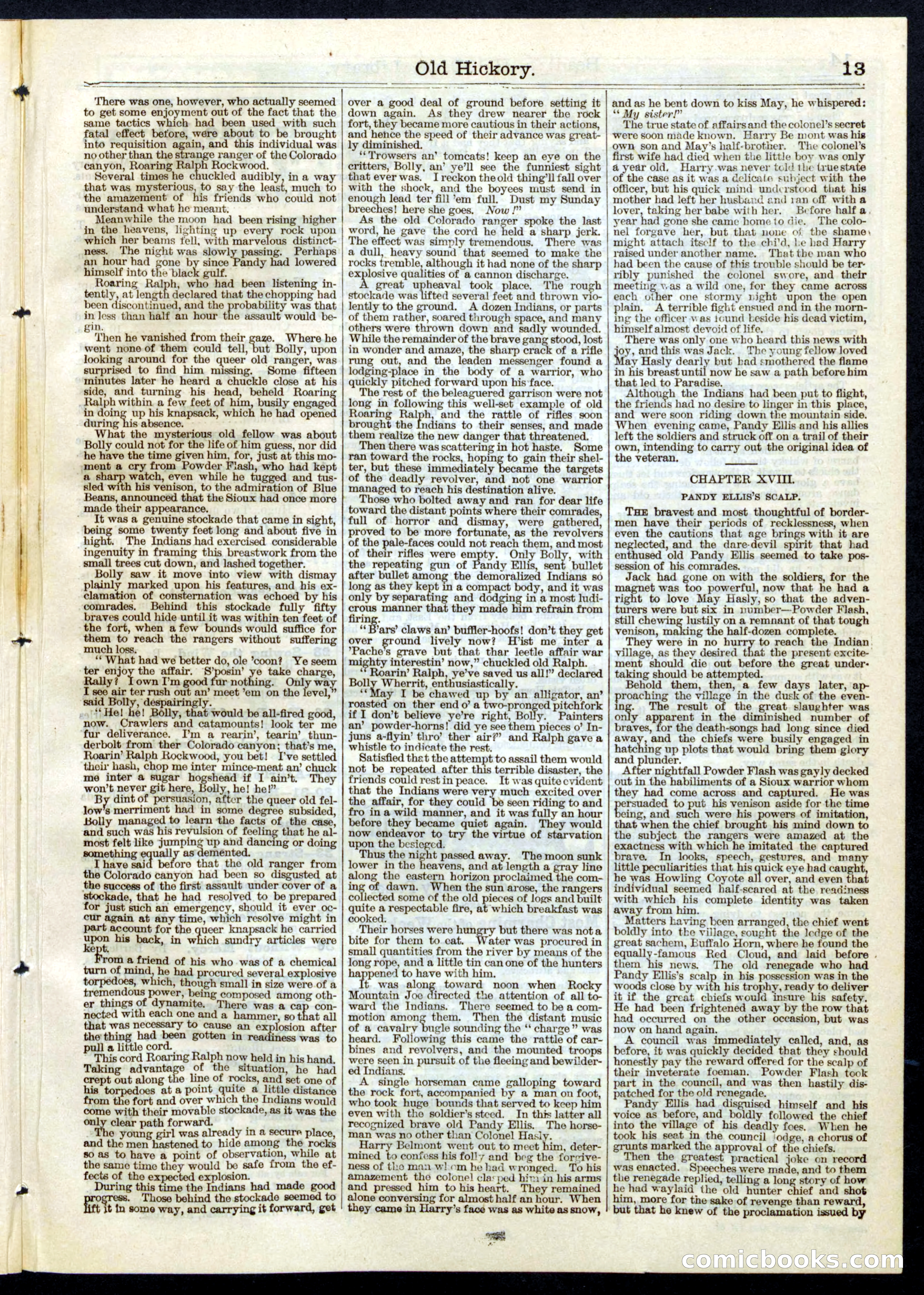 Beadle's Half Dime Library, No. 59 — page 13 of 16