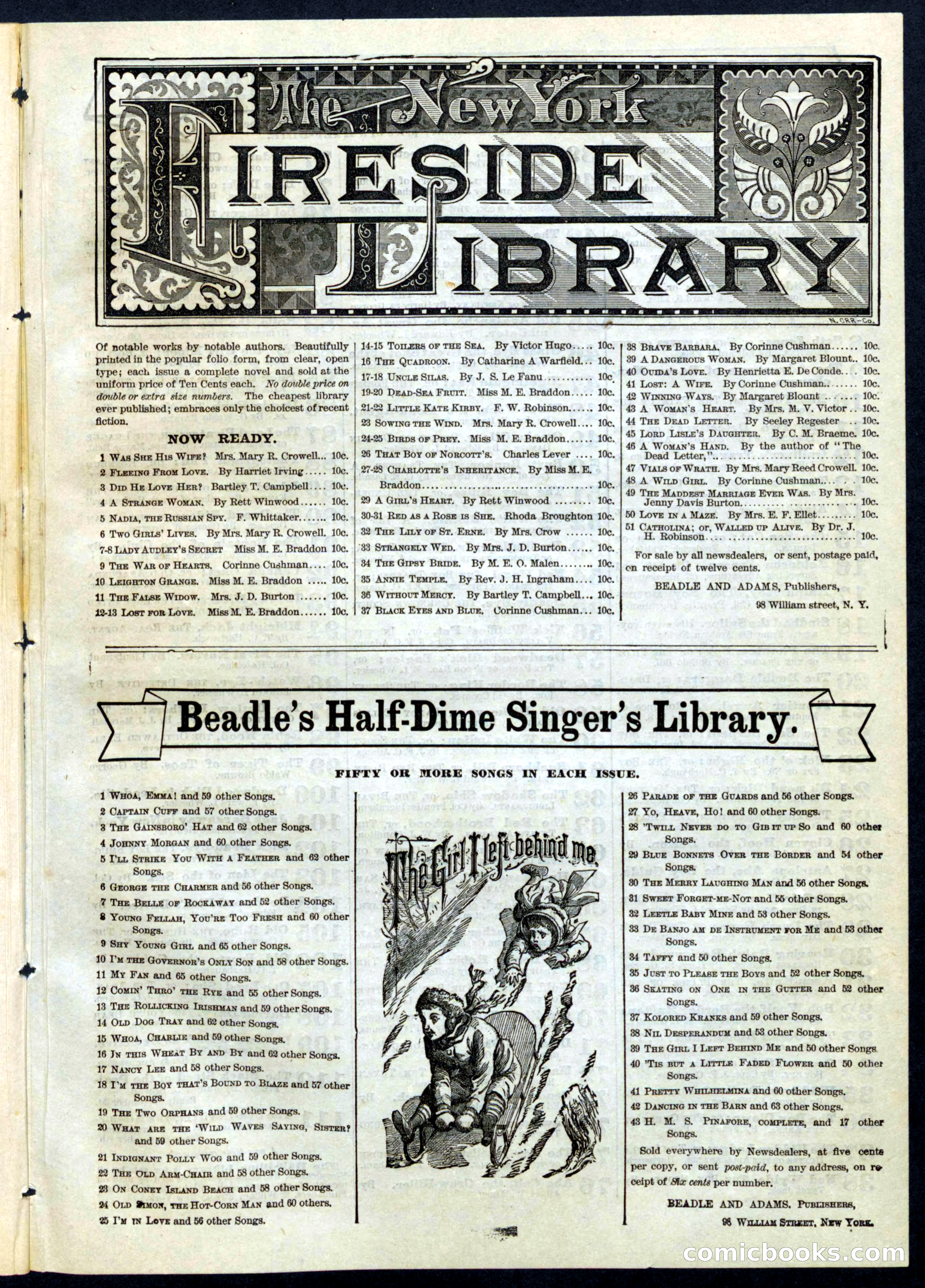Beadle's Half Dime Library, No. 59 — page 15 of 16
