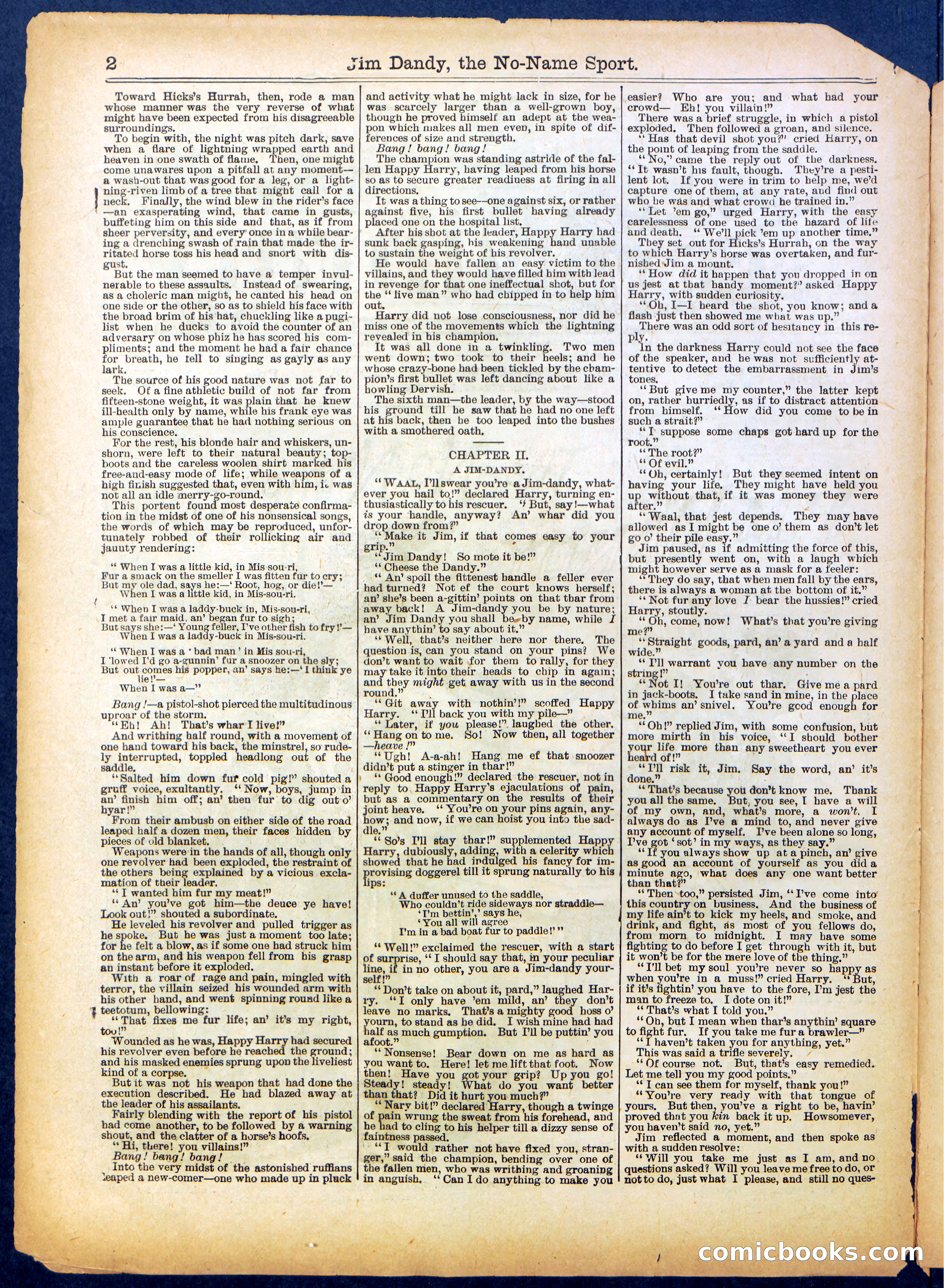Beadle's Half Dime Library No. 599 — page 2 of 16