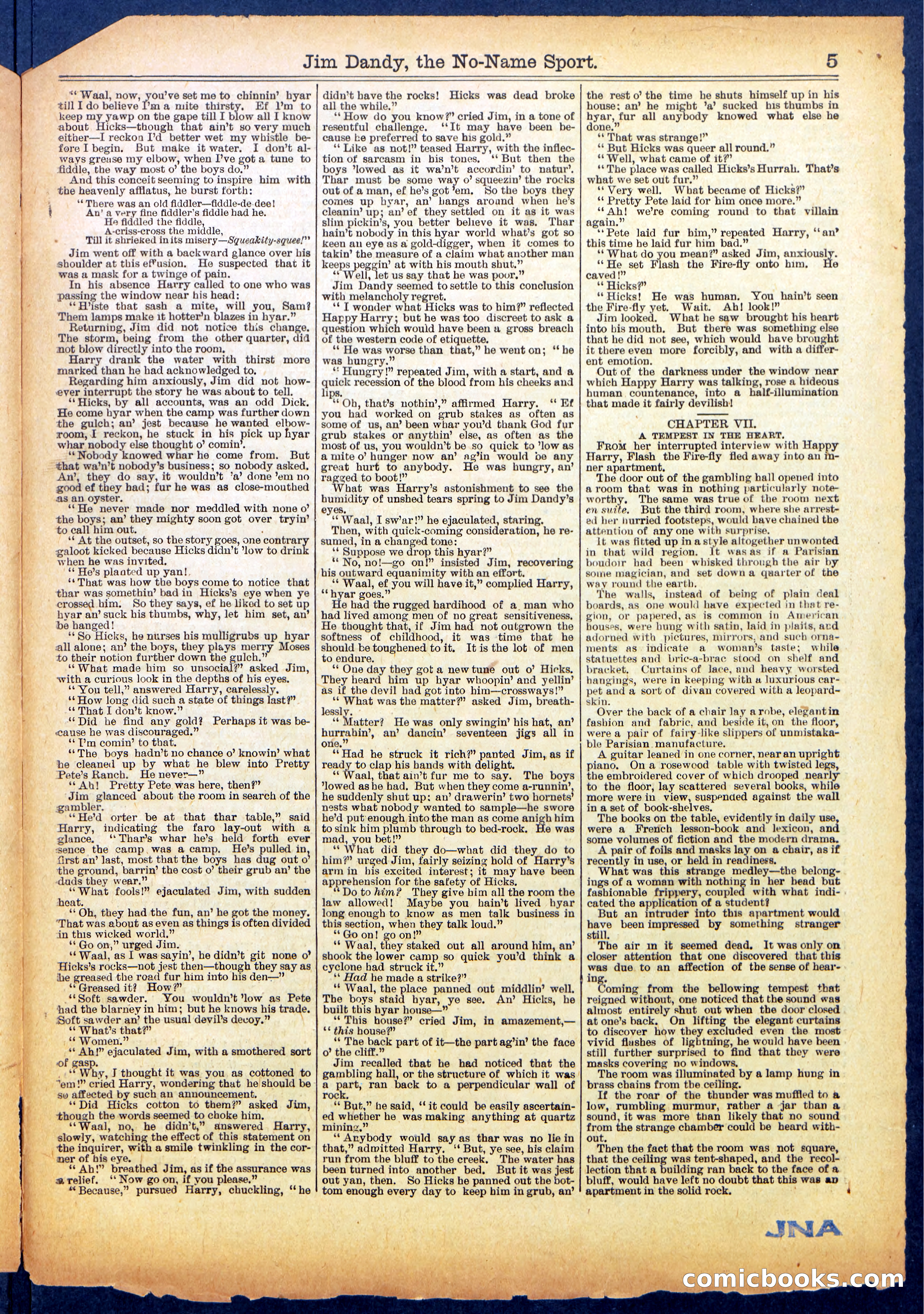 Beadle's Half Dime Library No. 599 — page 5 of 16
