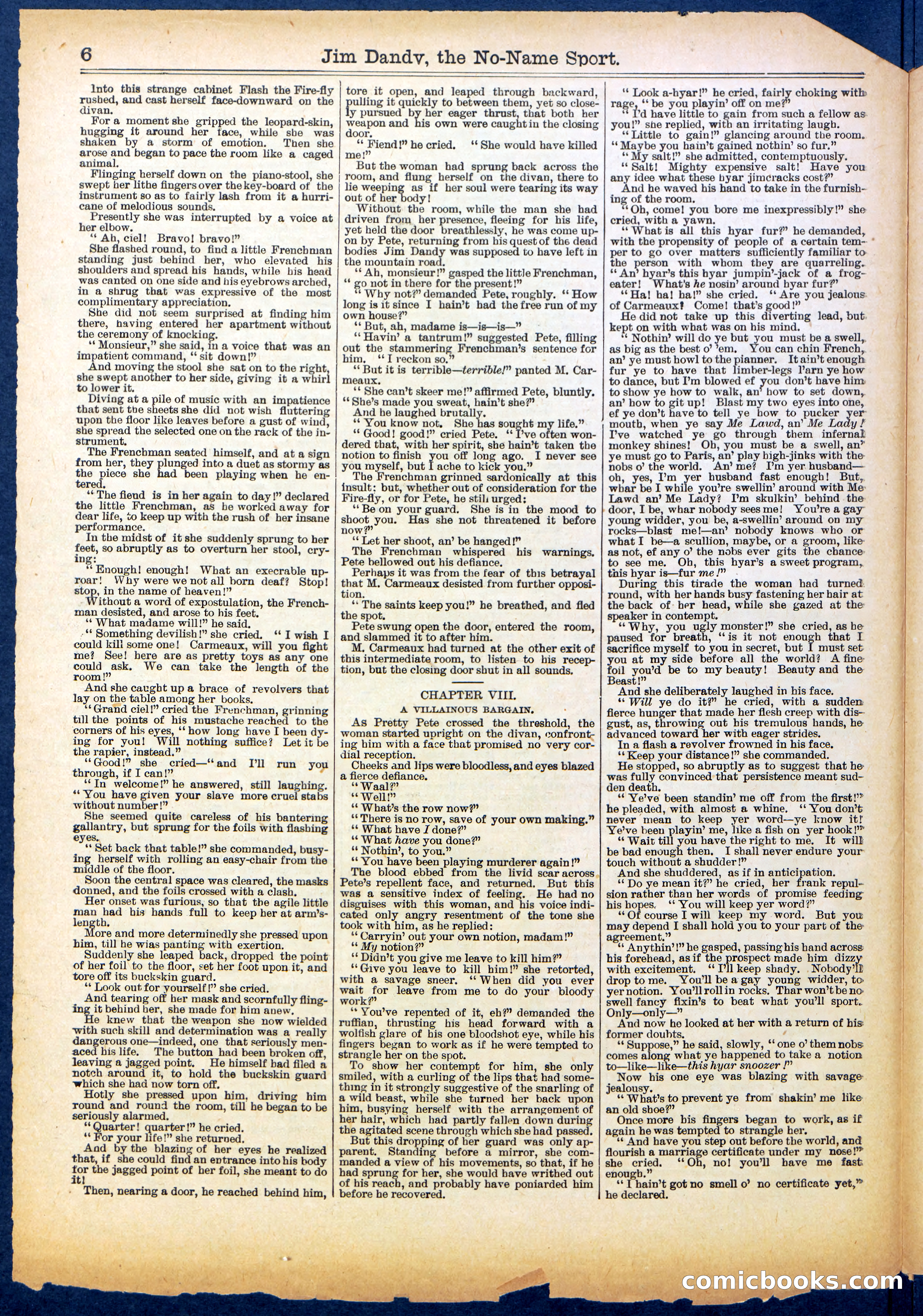 Beadle's Half Dime Library No. 599 — page 6 of 16